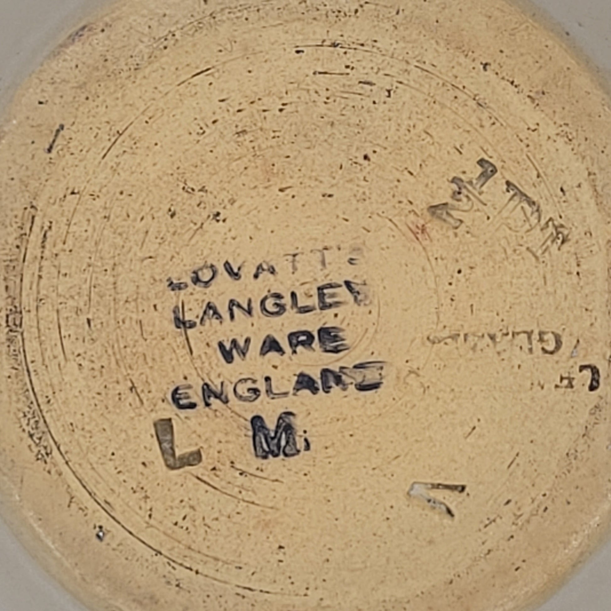 Lovatts vintage Stoneware 1/2 Pint jug. 1932-1959 fully marked...and some.