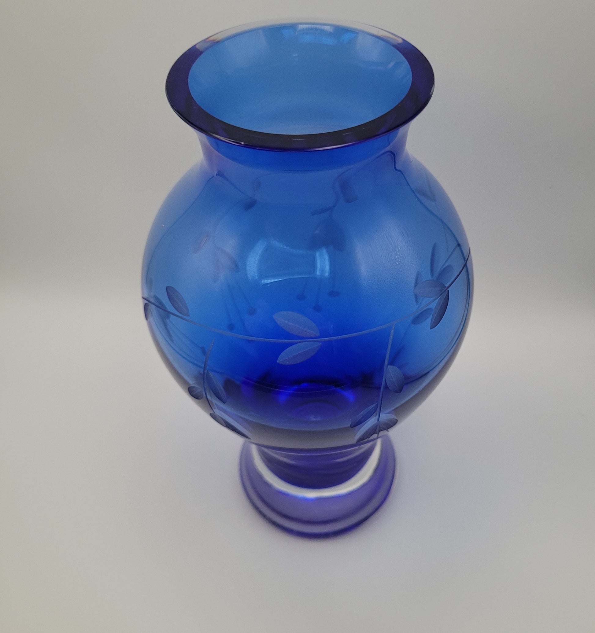Duiske hand-blown baluster vase. Handmade Irish Studio Glass