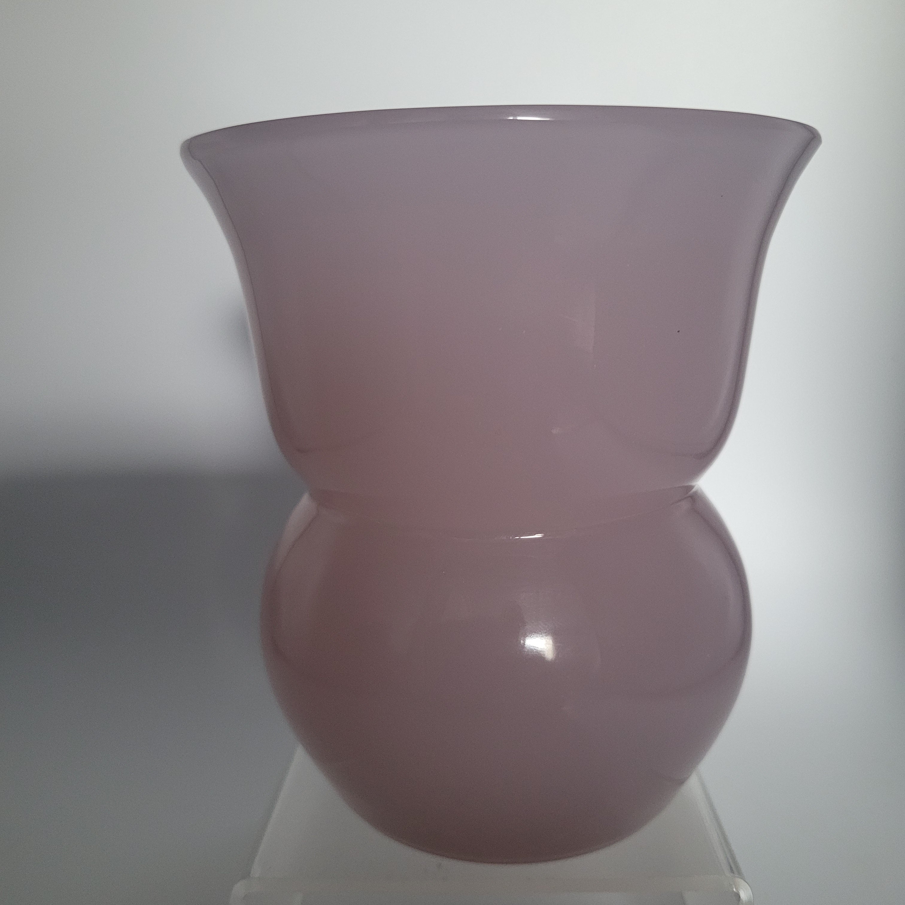 Cenedese Murano Alexandrite Glass Vase — Mid-Century Italian Art Glass, Museum Condition. Signed.