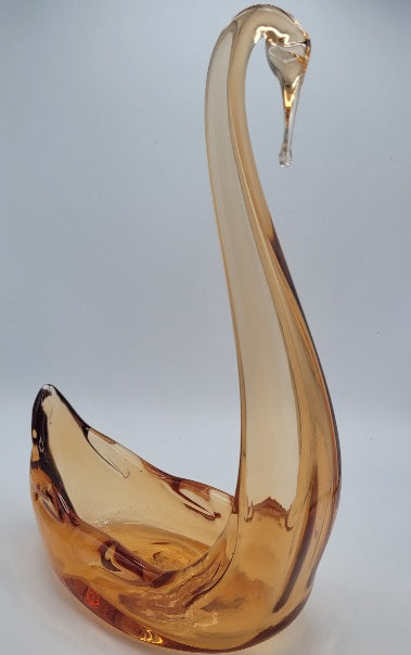 Whitefriars swan...Prototype ...27 cms tall.     Not for sale.