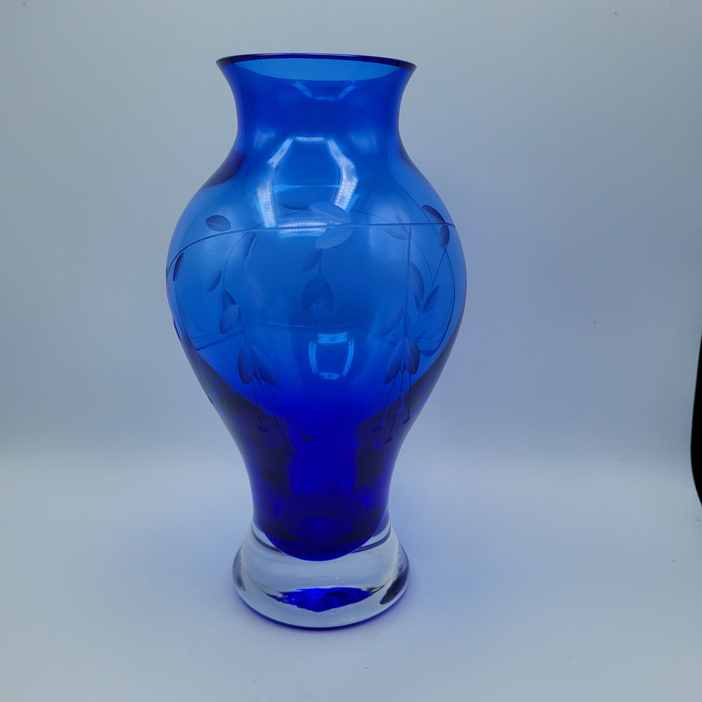 Duiske hand-blown baluster vase. Handmade Irish Studio Glass