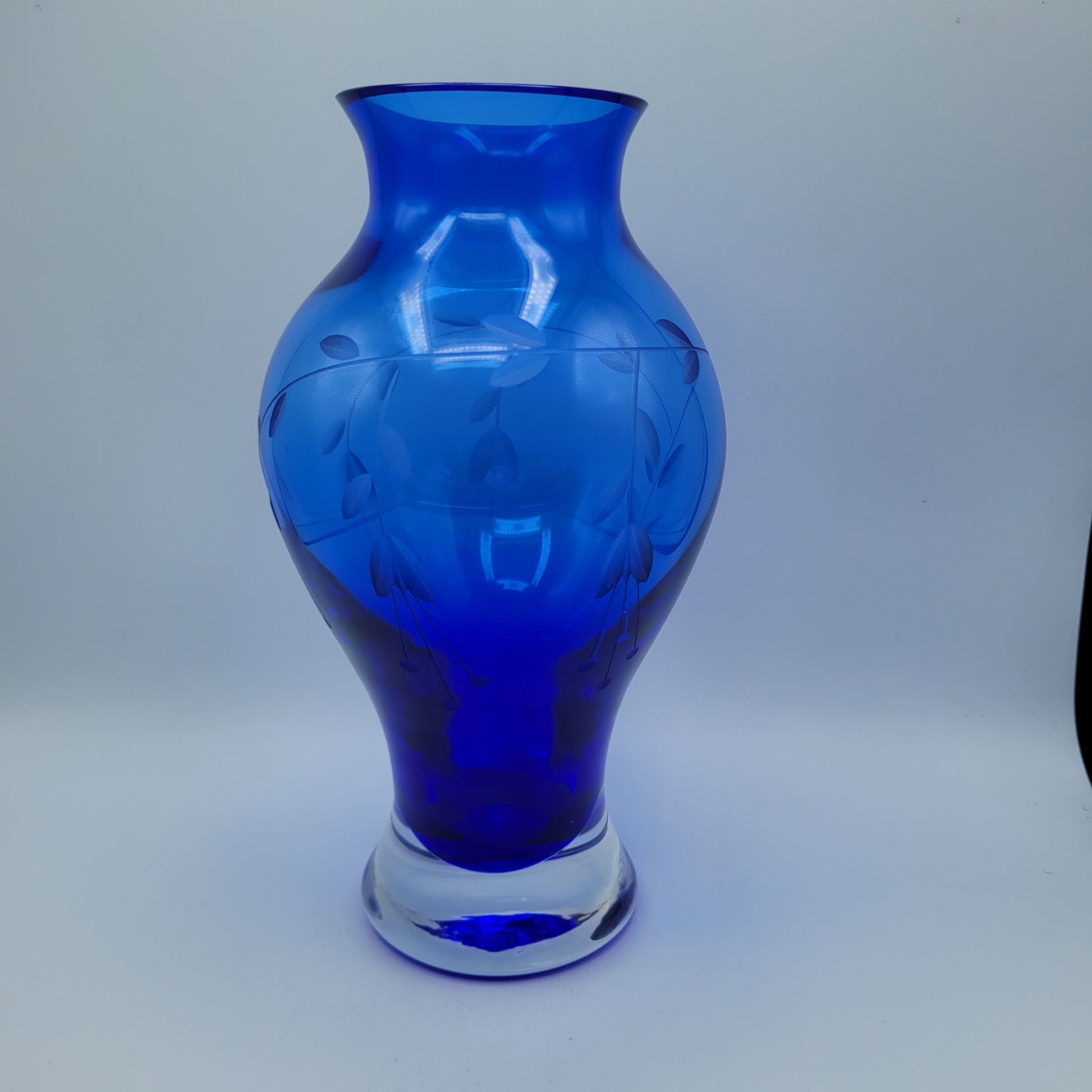 Duiske hand-blown baluster vase. Handmade Irish Studio Glass