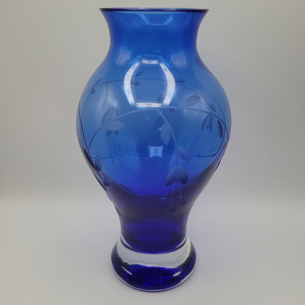 Duiske hand-blown baluster vase. Handmade Irish Studio Glass