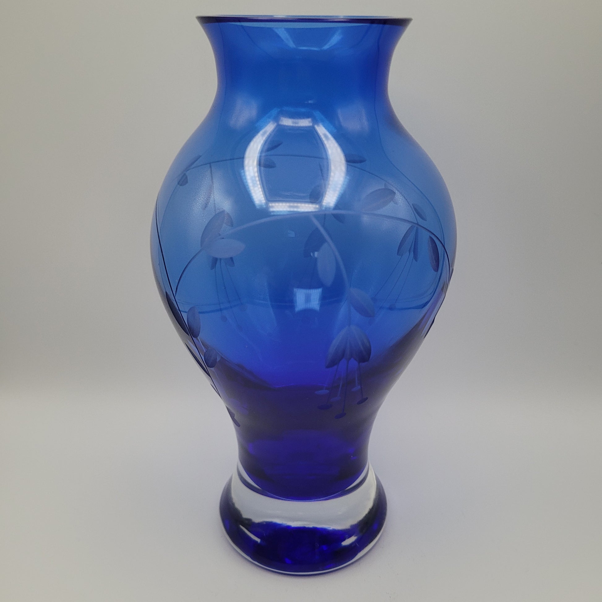 Duiske hand-blown baluster vase. Handmade Irish Studio Glass