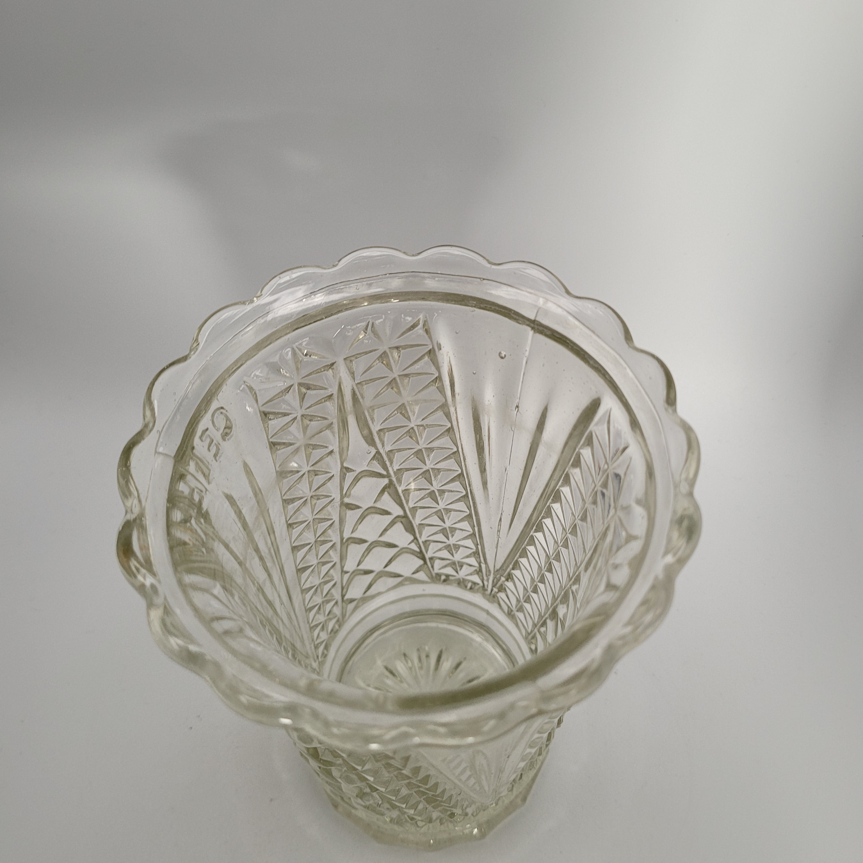 Victorian Pressed Glass “CELERY” Vase — Sowerby, England c. 1885–1895