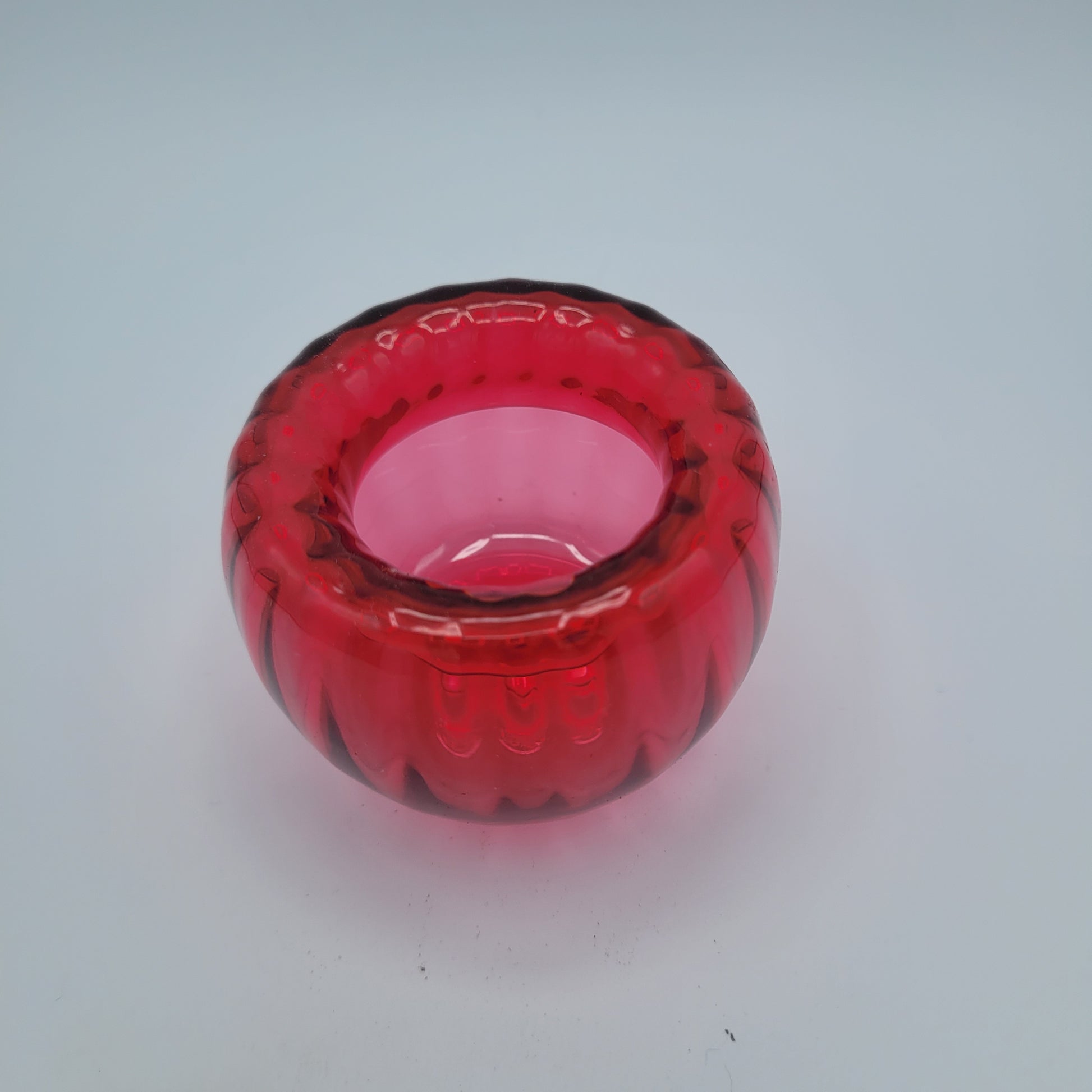 Bristol Ruby glass tealight holder ... from the Bristol blue company