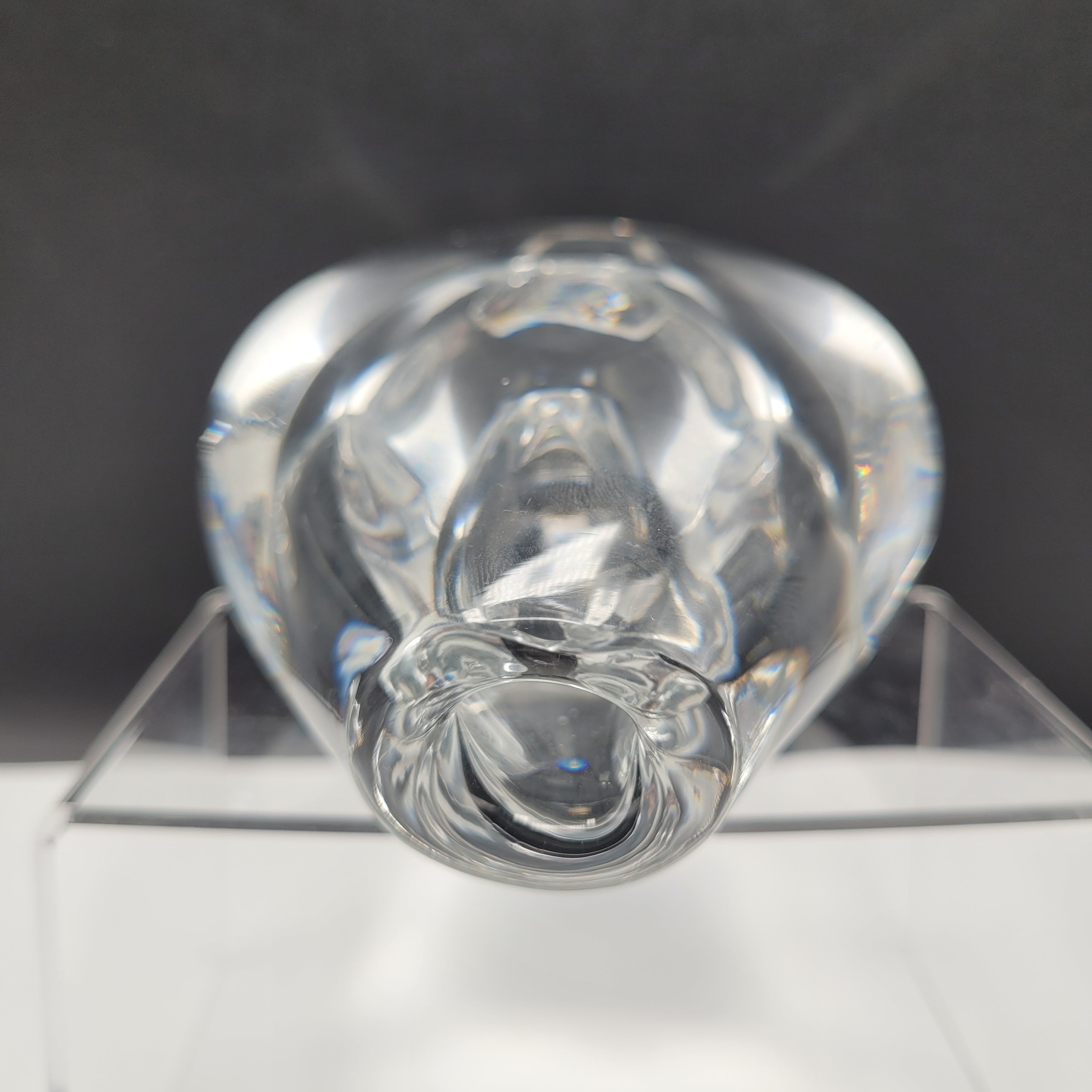 Orrefors Signed Sculptural Crystal — Sven Palmqvist (c.1955–1970)