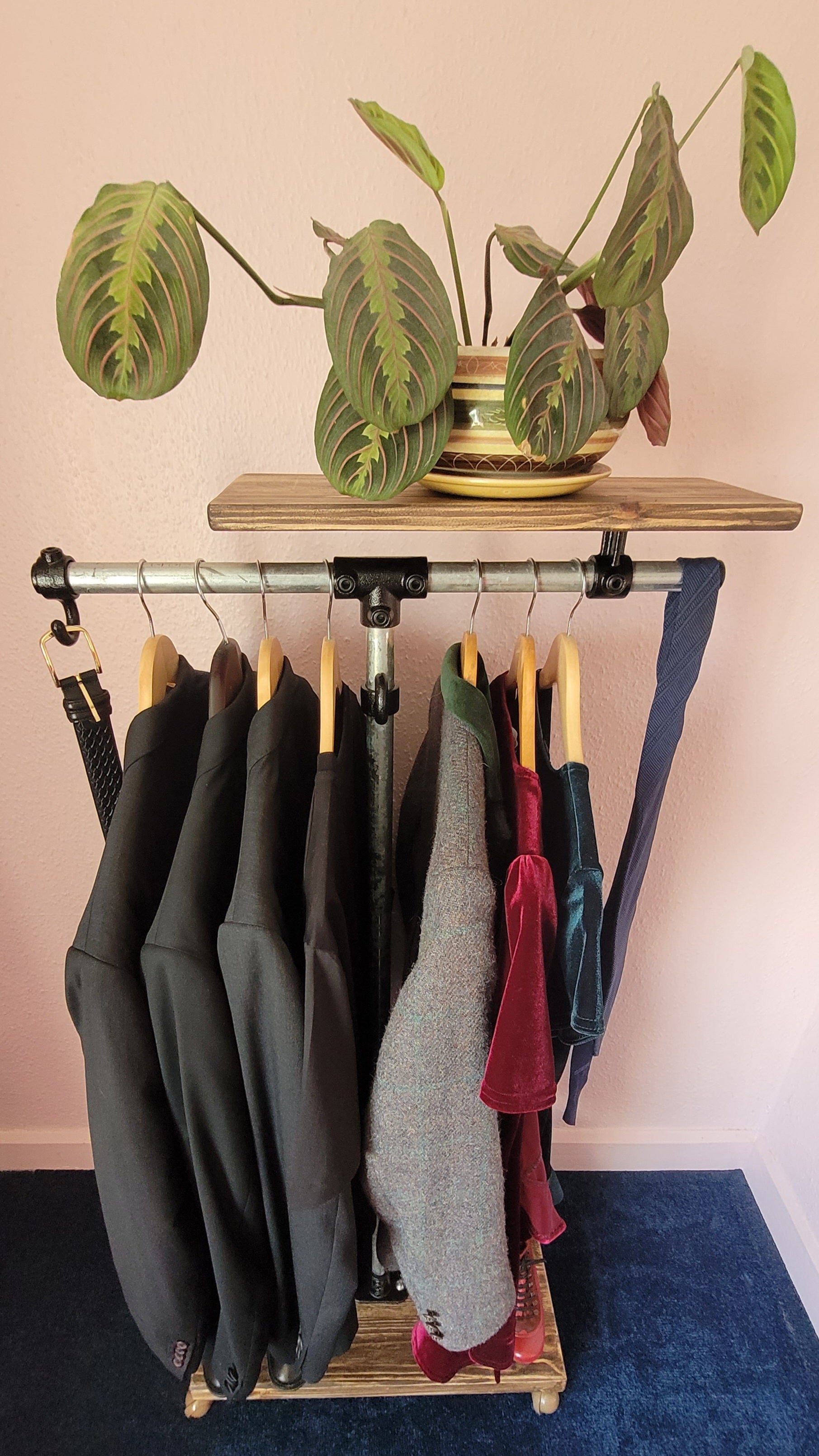 Industrial style clothes Rail