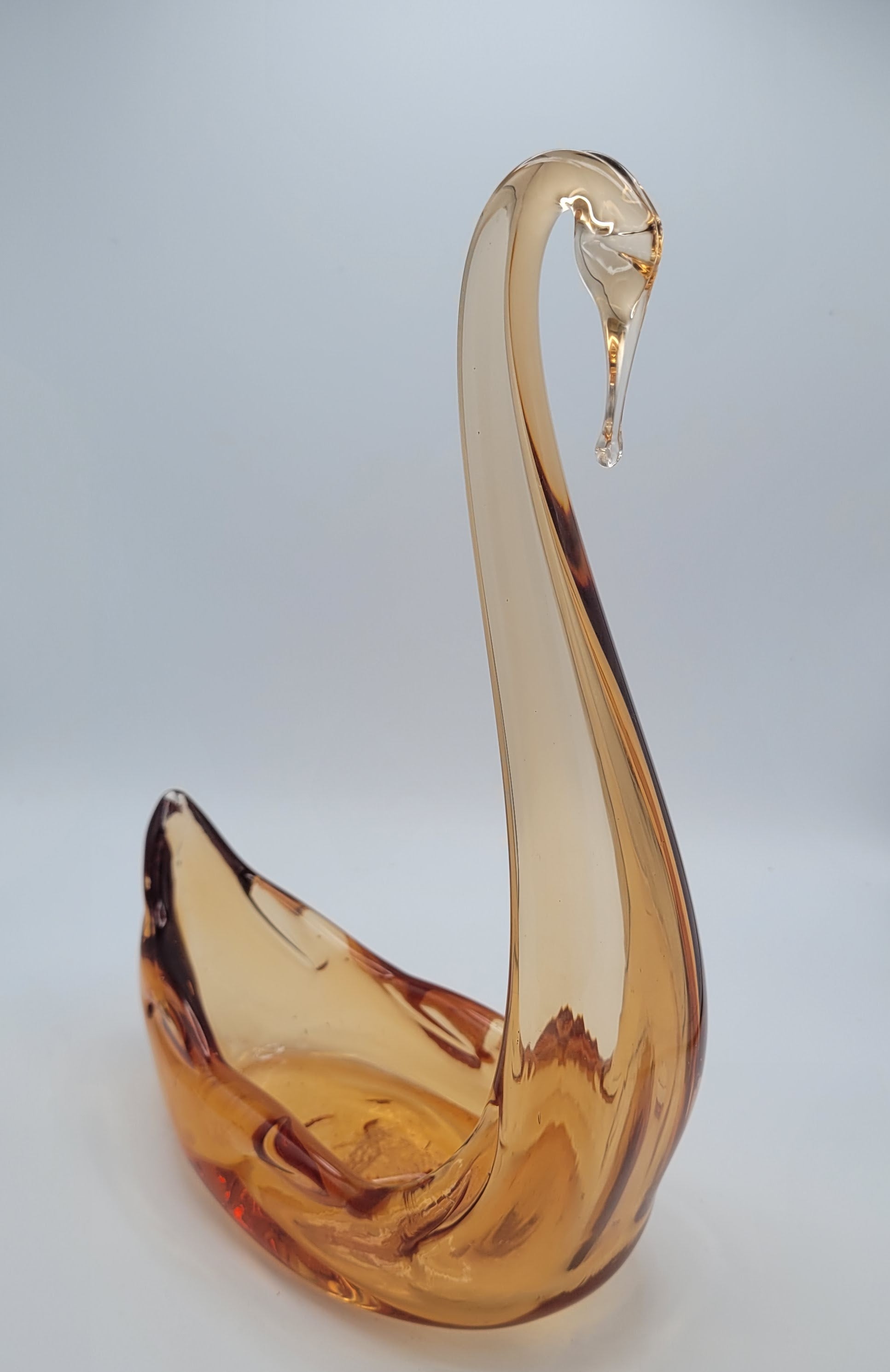 Whitefriars swan...Prototype ...27 cms tall.     Not for sale.