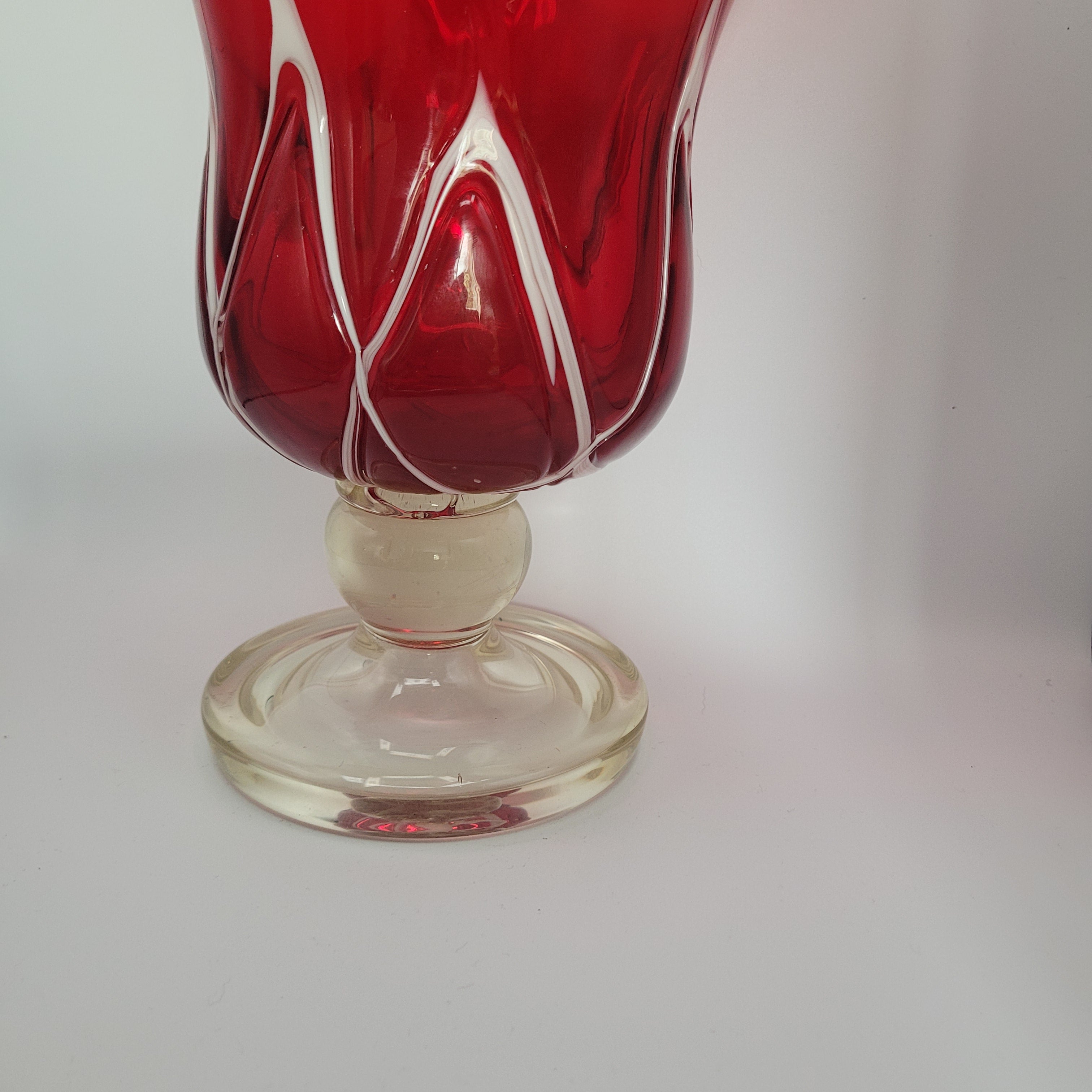 Murano attributed Fazzoletto Vase. "Magnificent" circa 1950s.