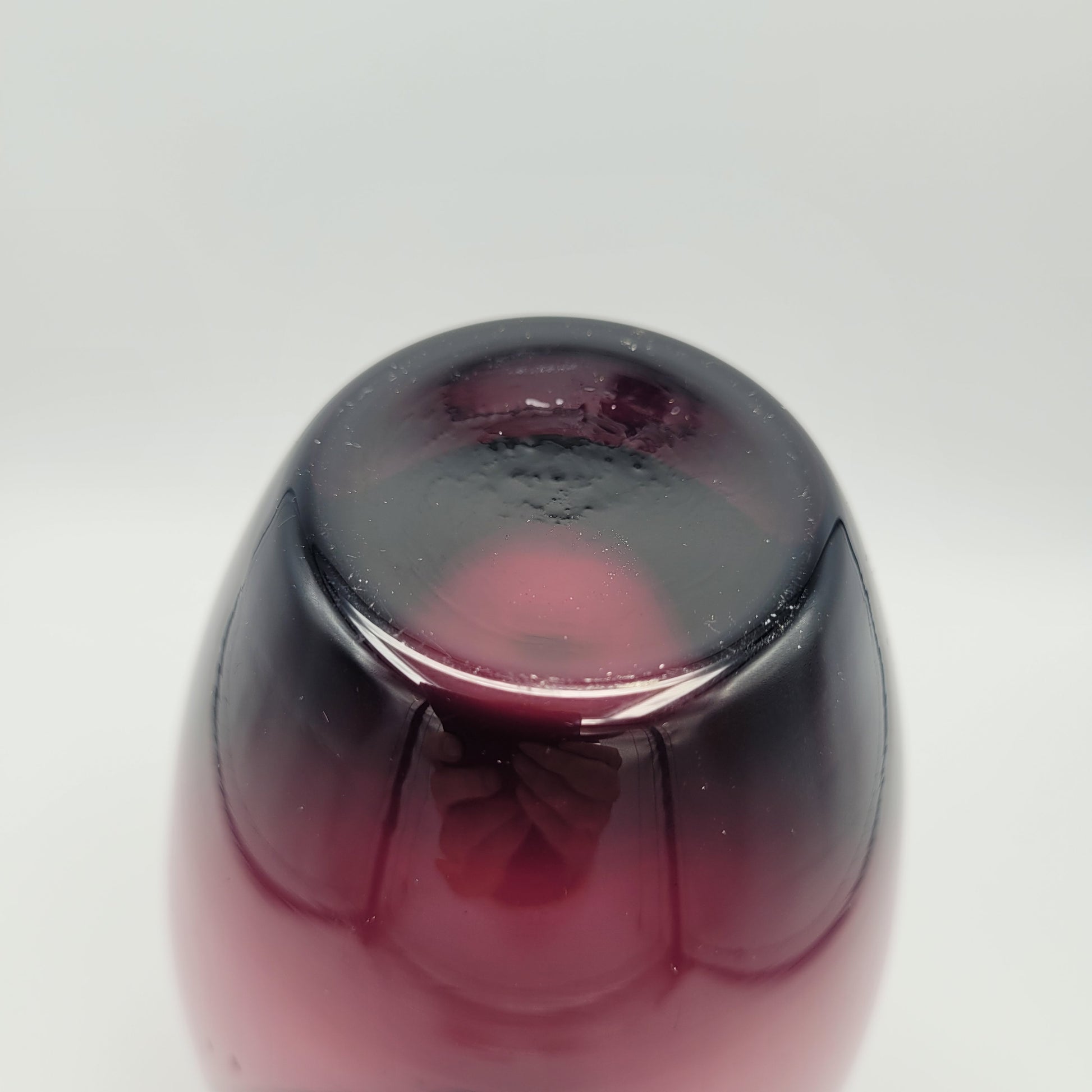 Caithness Vase, Rose etched 1970s or earlier...with label