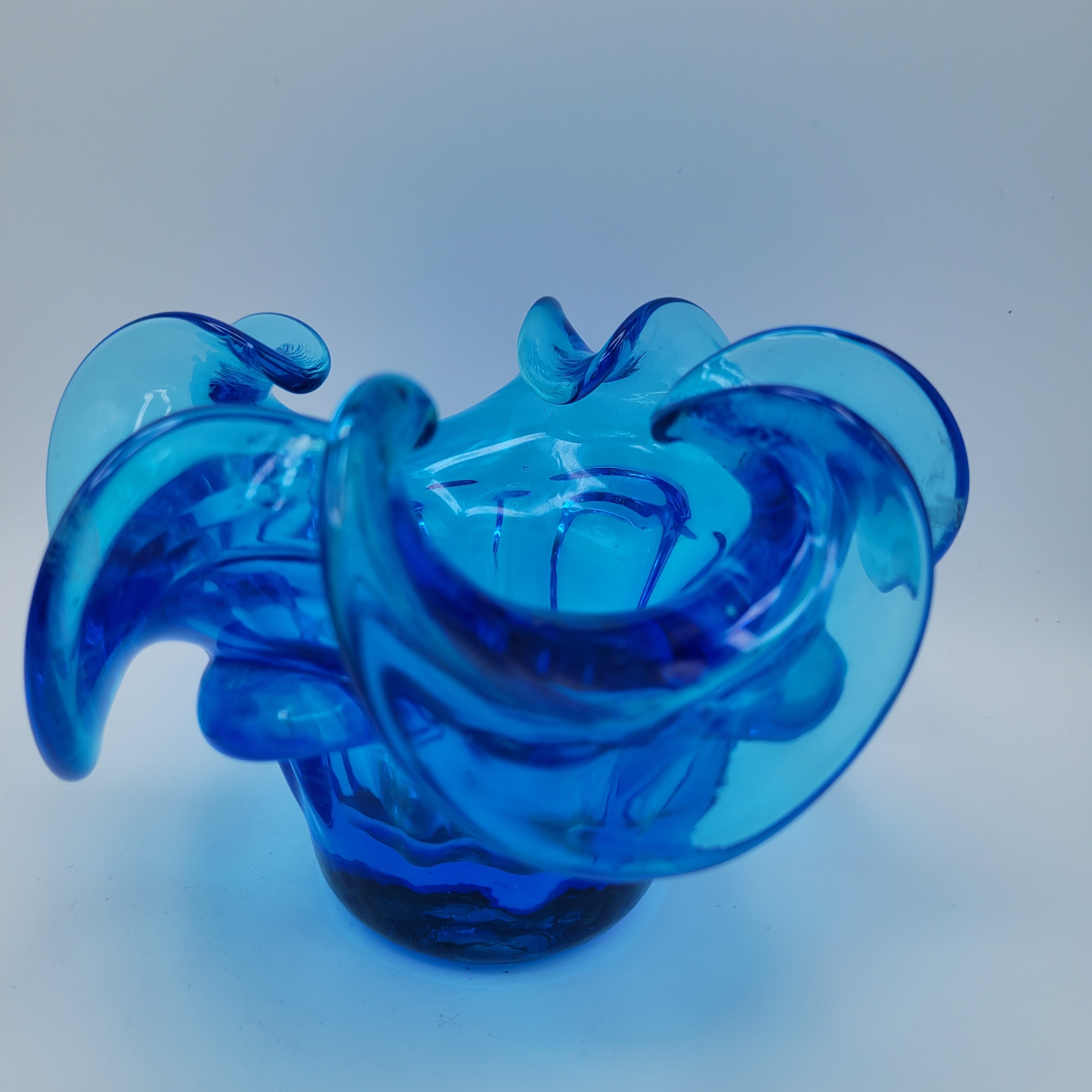 Murano School Fazzoletto/ Handkerchief Vase. Circa 1950s/60s unmarked.