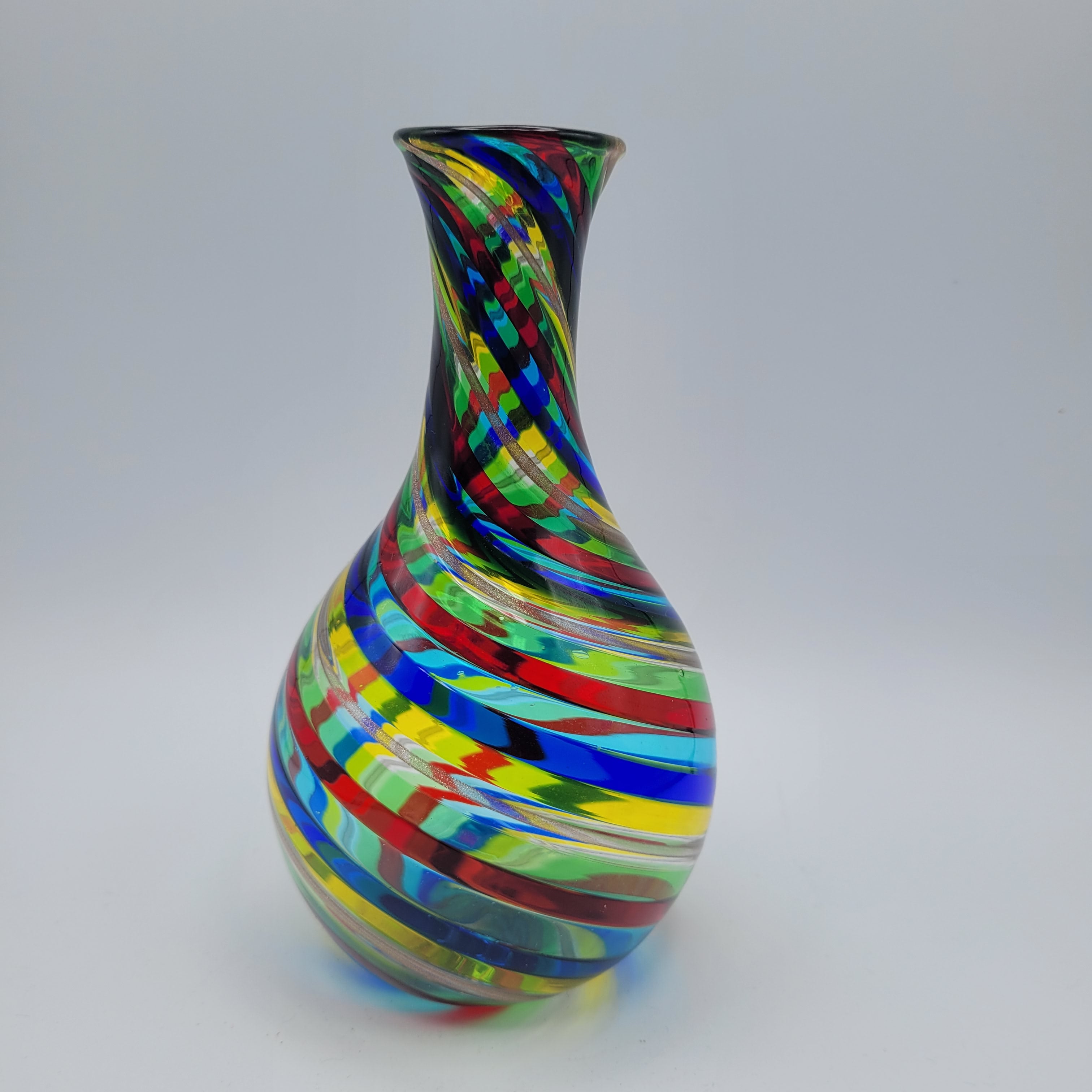 Marvellous & Pristine F&M Ballarin Murano Filigrana Spirale Vase😊 Signed w/COA & Label