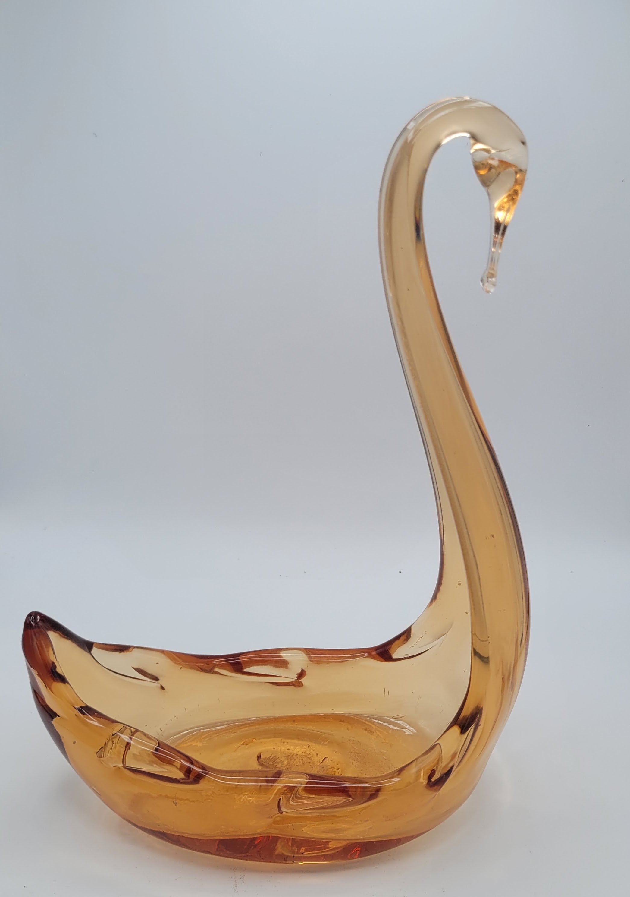 Whitefriars swan...Prototype ...27 cms tall.     Not for sale.