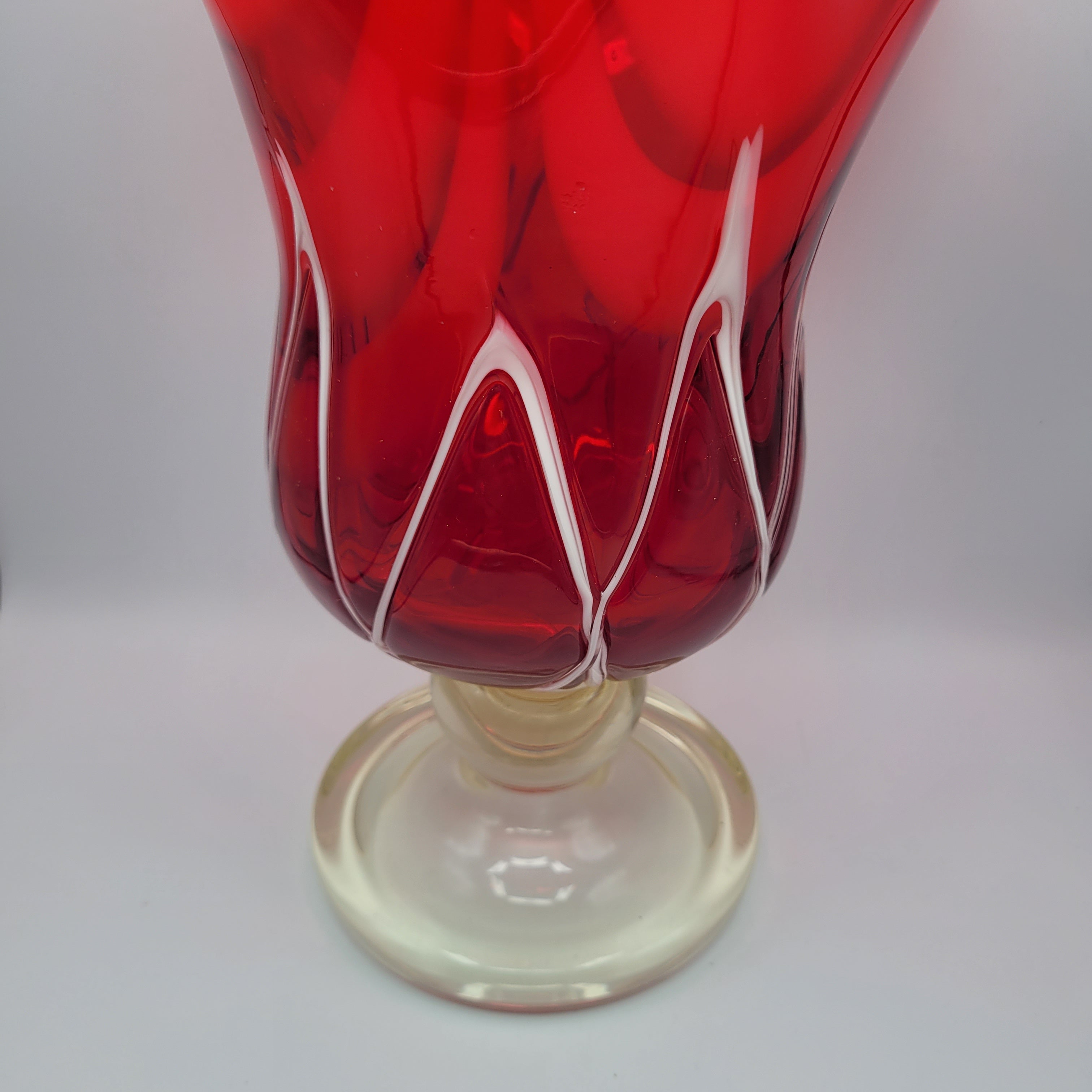 Murano attributed Fazzoletto Vase. "Magnificent" circa 1950s.
