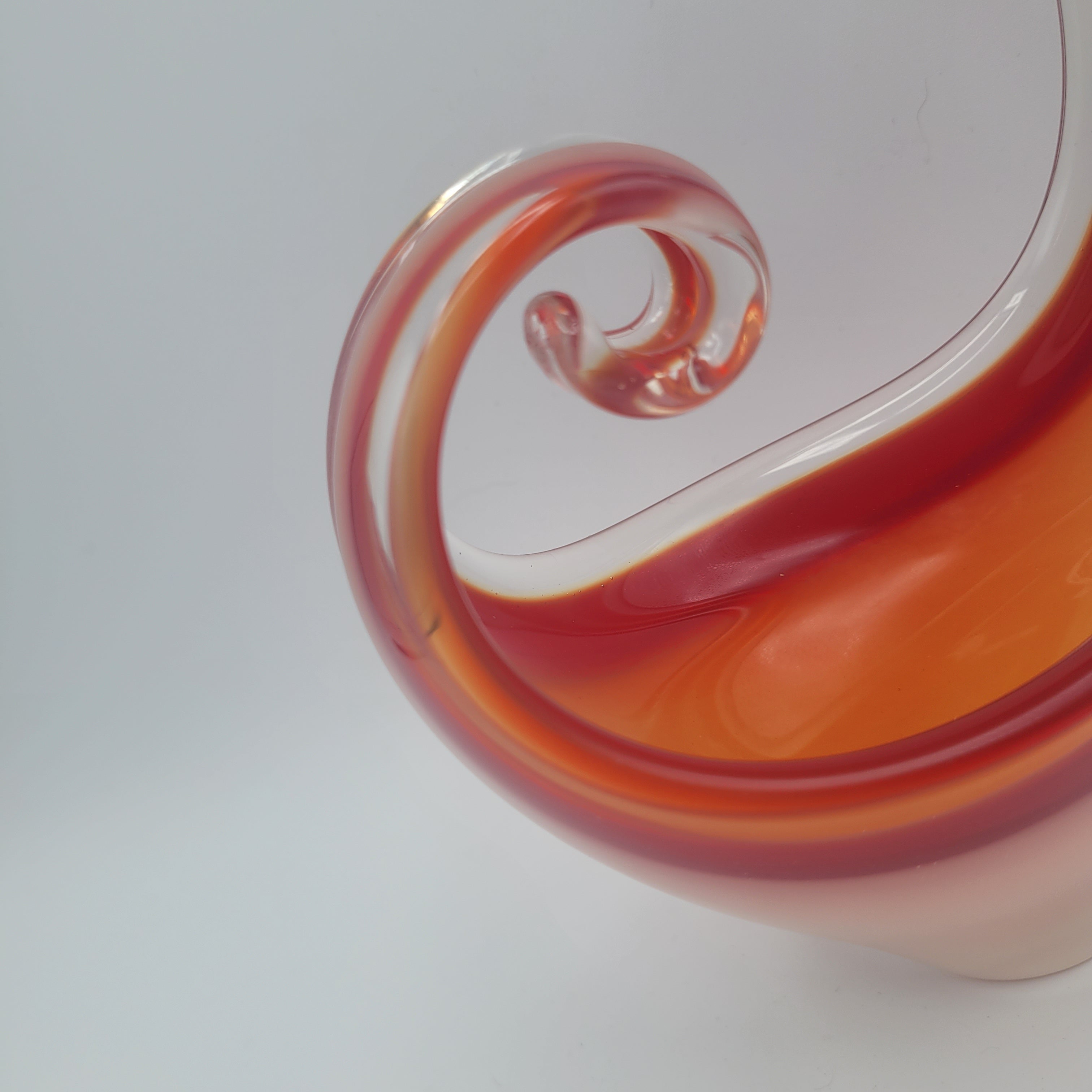 MCM Viartec THF Spanish art glass free form sculpture. Hand-blown. Hot Pink 🔥1960s Glows in UV light