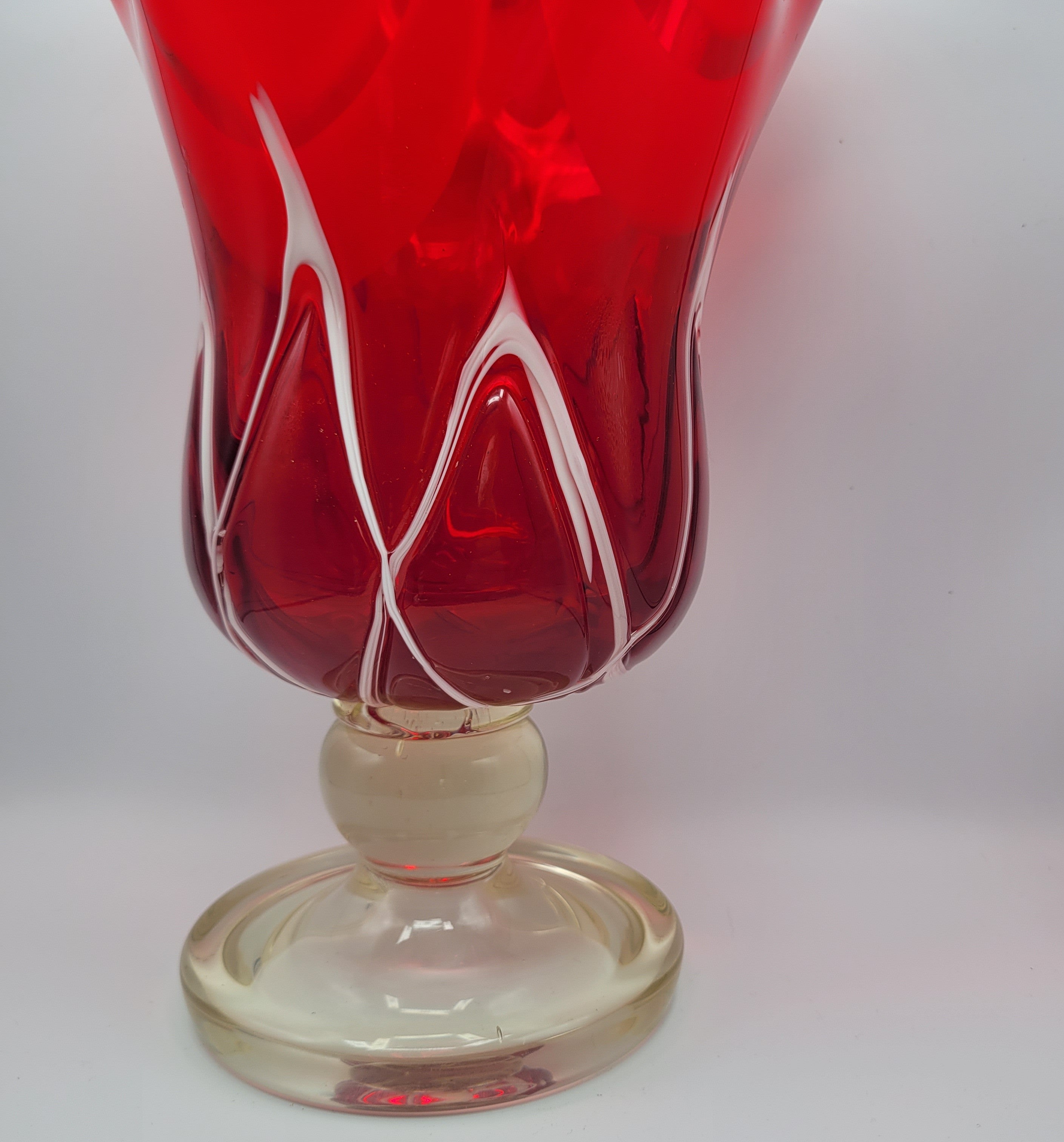 Murano attributed Fazzoletto Vase. "Magnificent" circa 1950s.
