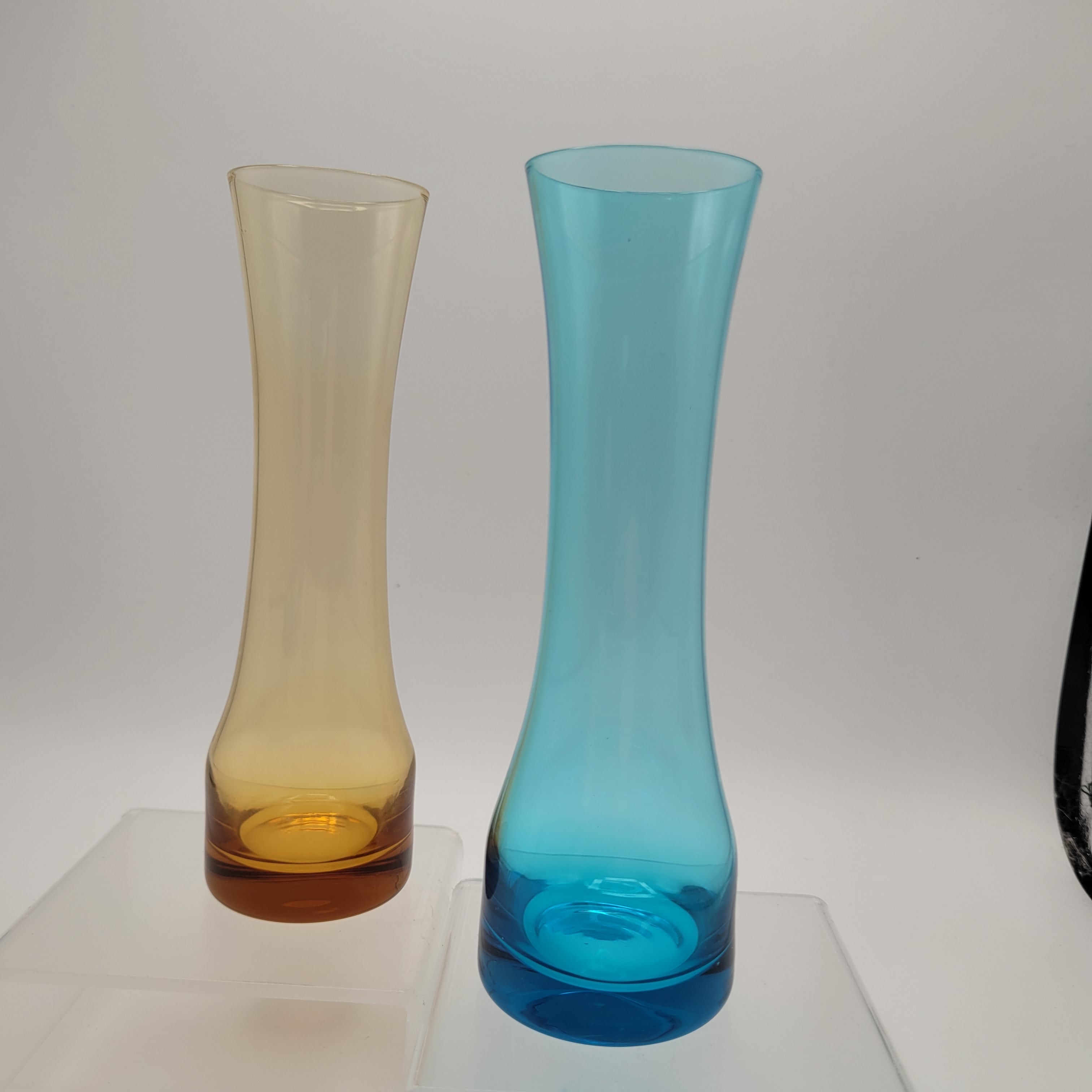 Pair of Scandinavian Hand-Blown Trumpet Vases (c.1965–75)