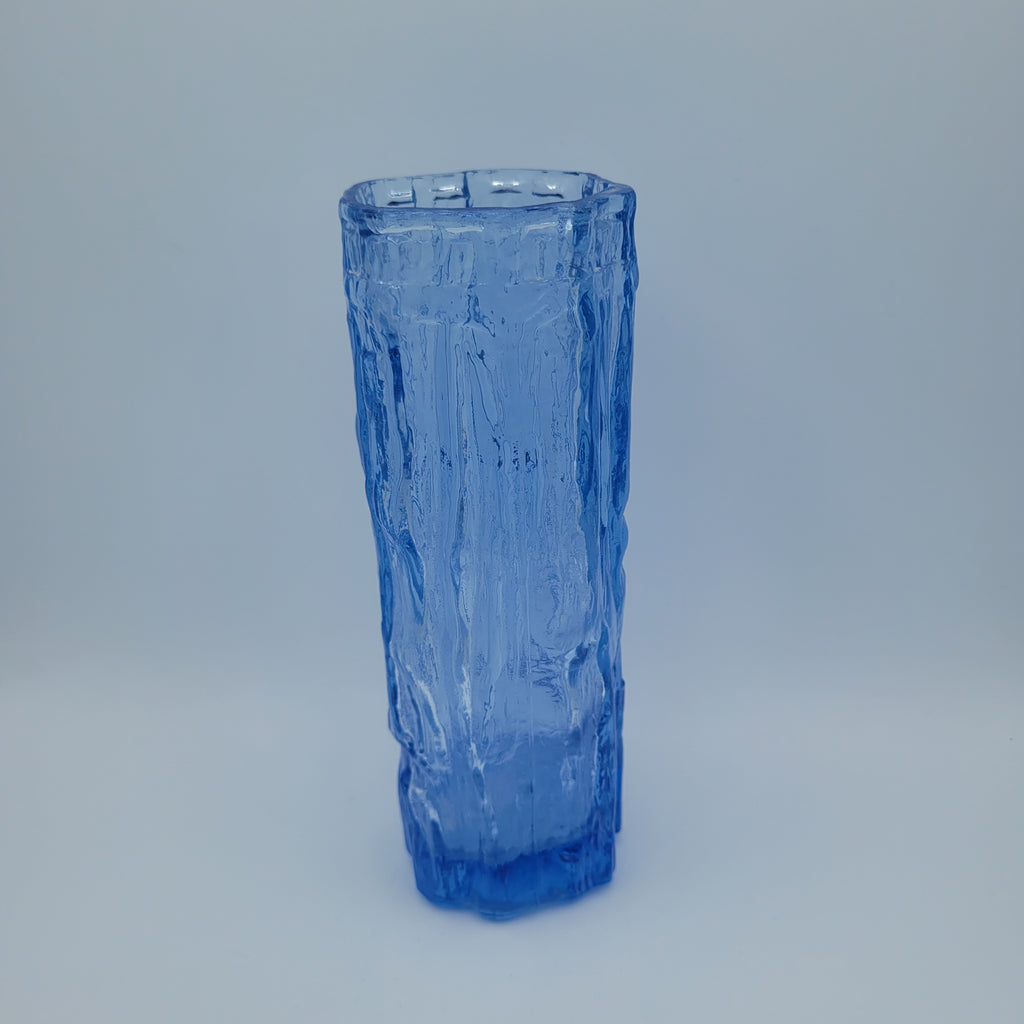 Ravenhead "Bark Effect" ice blue vase. Brrr