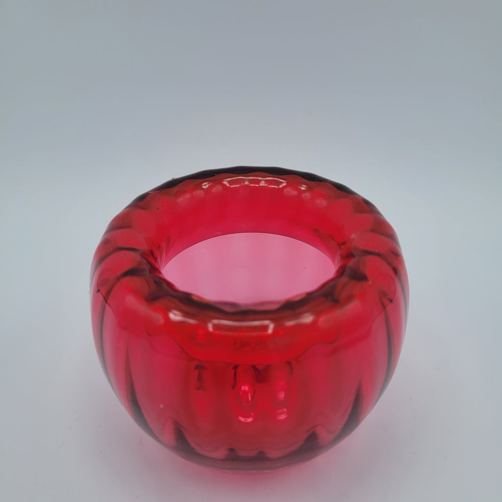 Bristol Ruby glass tealight holder ... from the Bristol blue company