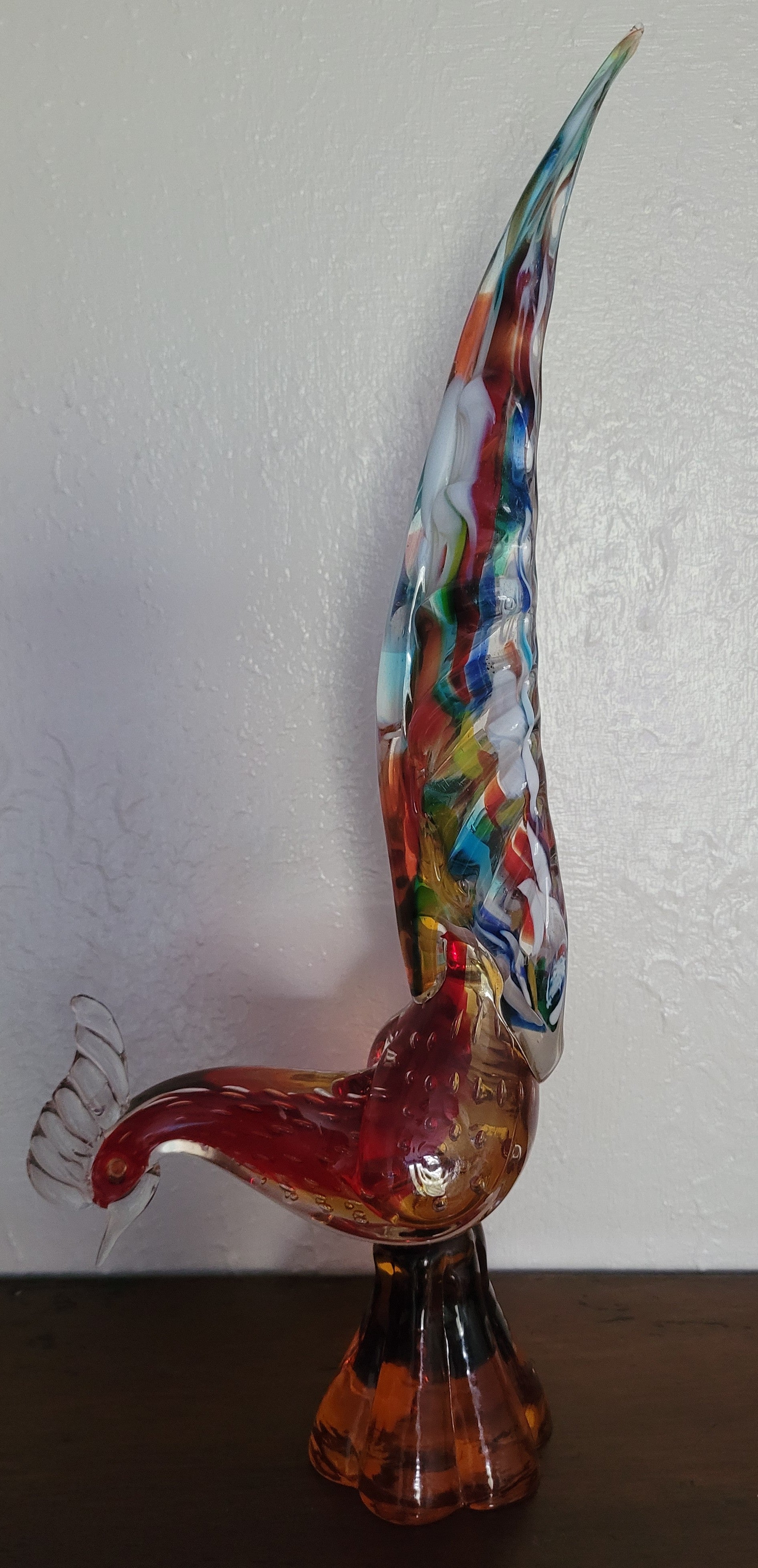 Murano Pheasant. Attributed to Archemede Seguso. 1950s