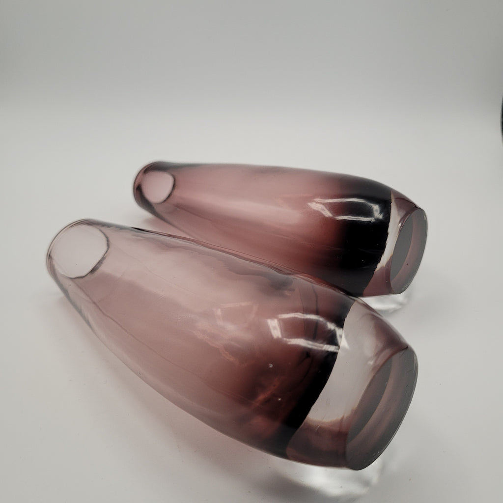 Pair of Riihimäen Lasi “Torpedo” Vases, Attributed to Tamara Aladin (15 cm)