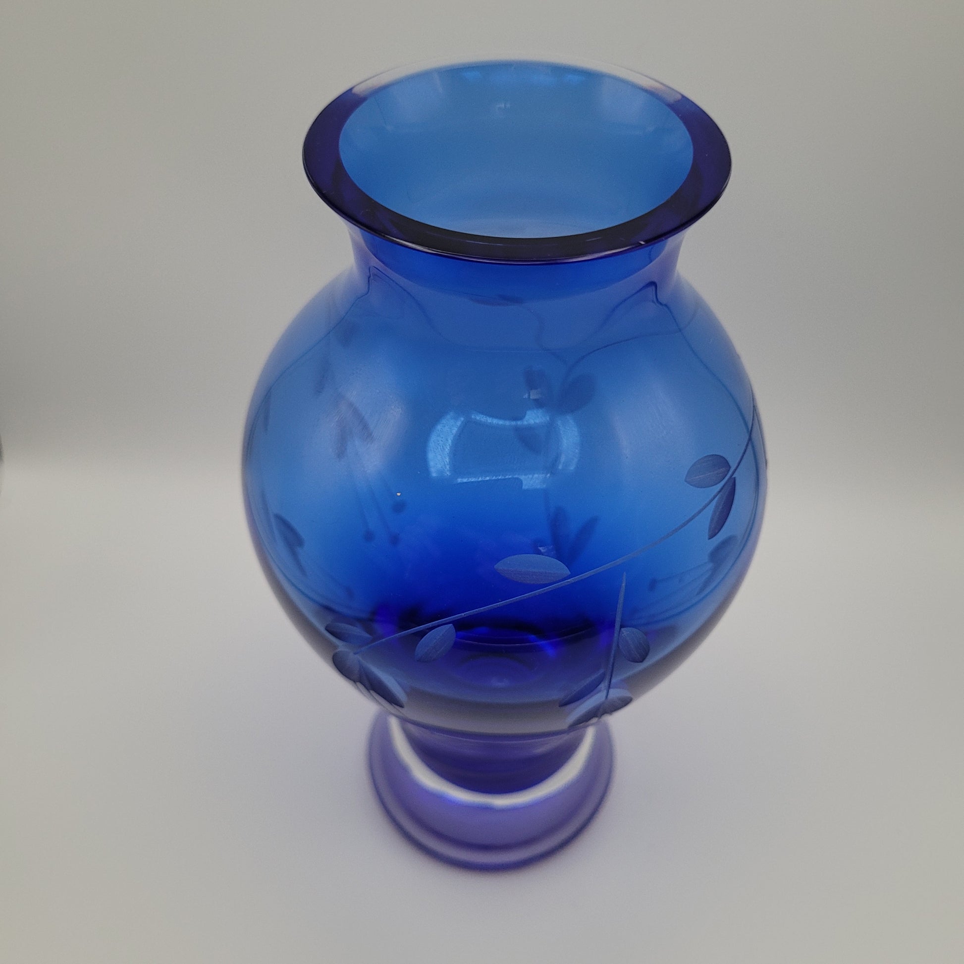 Duiske hand-blown baluster vase. Handmade Irish Studio Glass