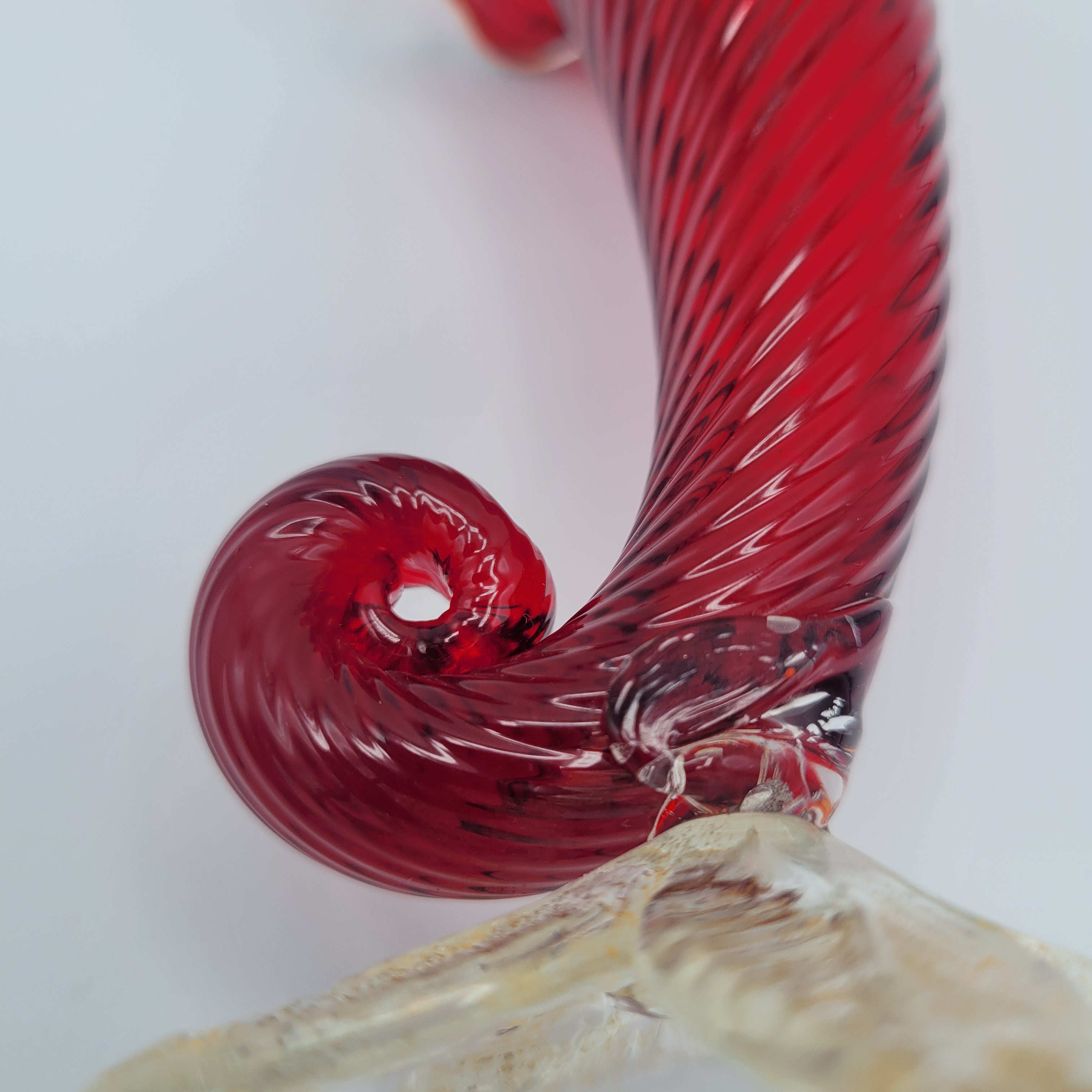 Mid 20th century art glass Cornucopia vase Murano School circa 1950s