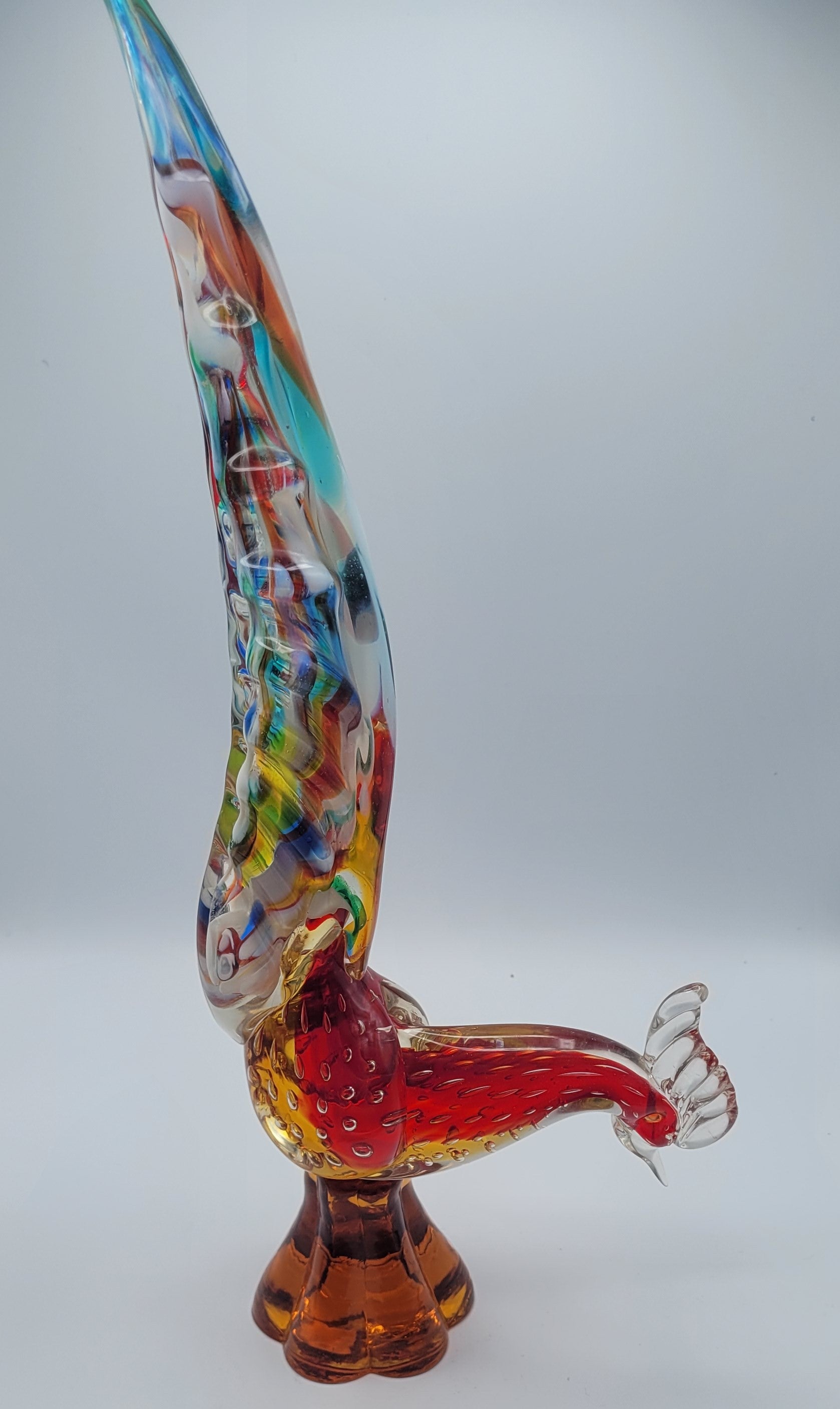 Murano Pheasant. Attributed to Archemede Seguso. 1950s