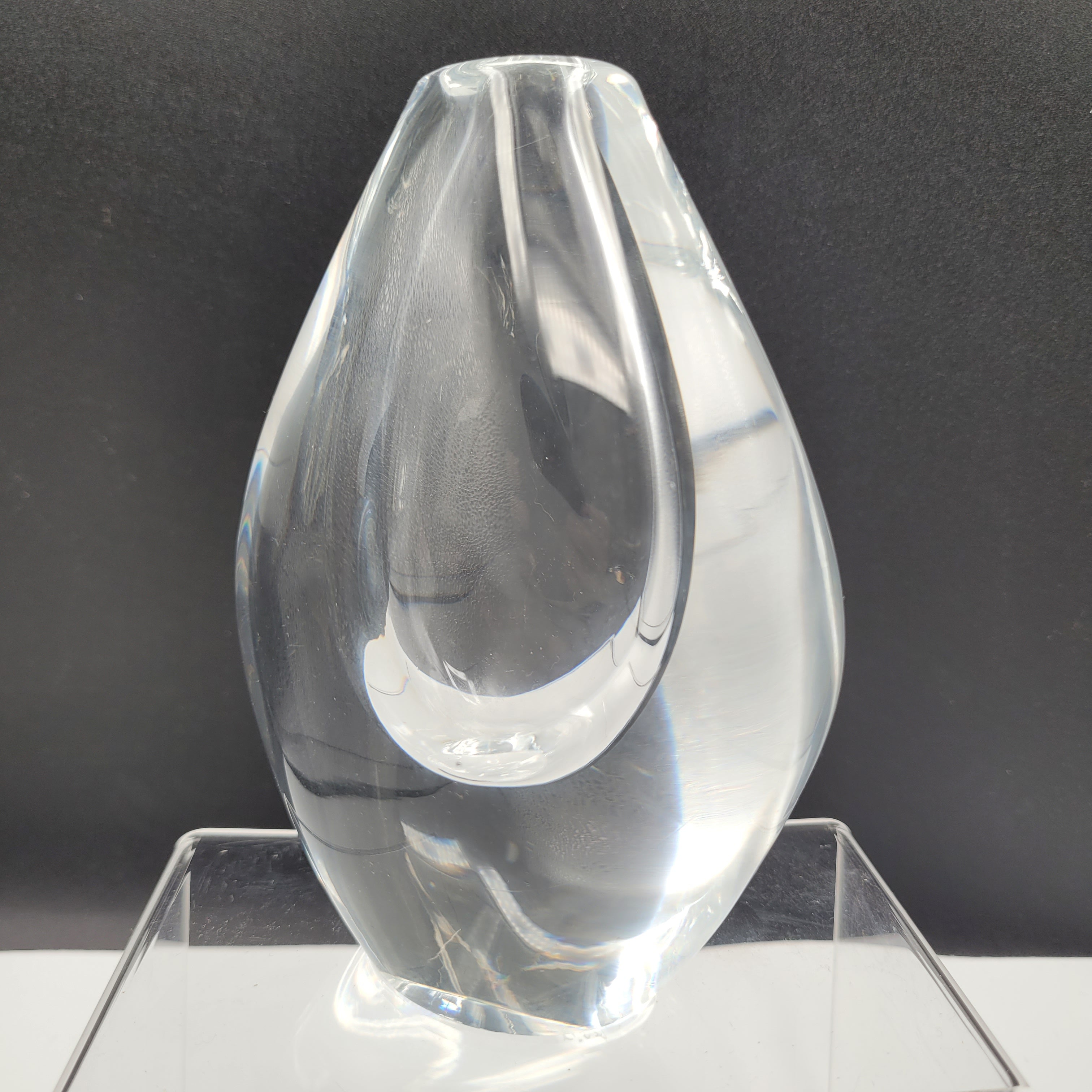 Orrefors Signed Sculptural Crystal — Sven Palmqvist (c.1955–1970)
