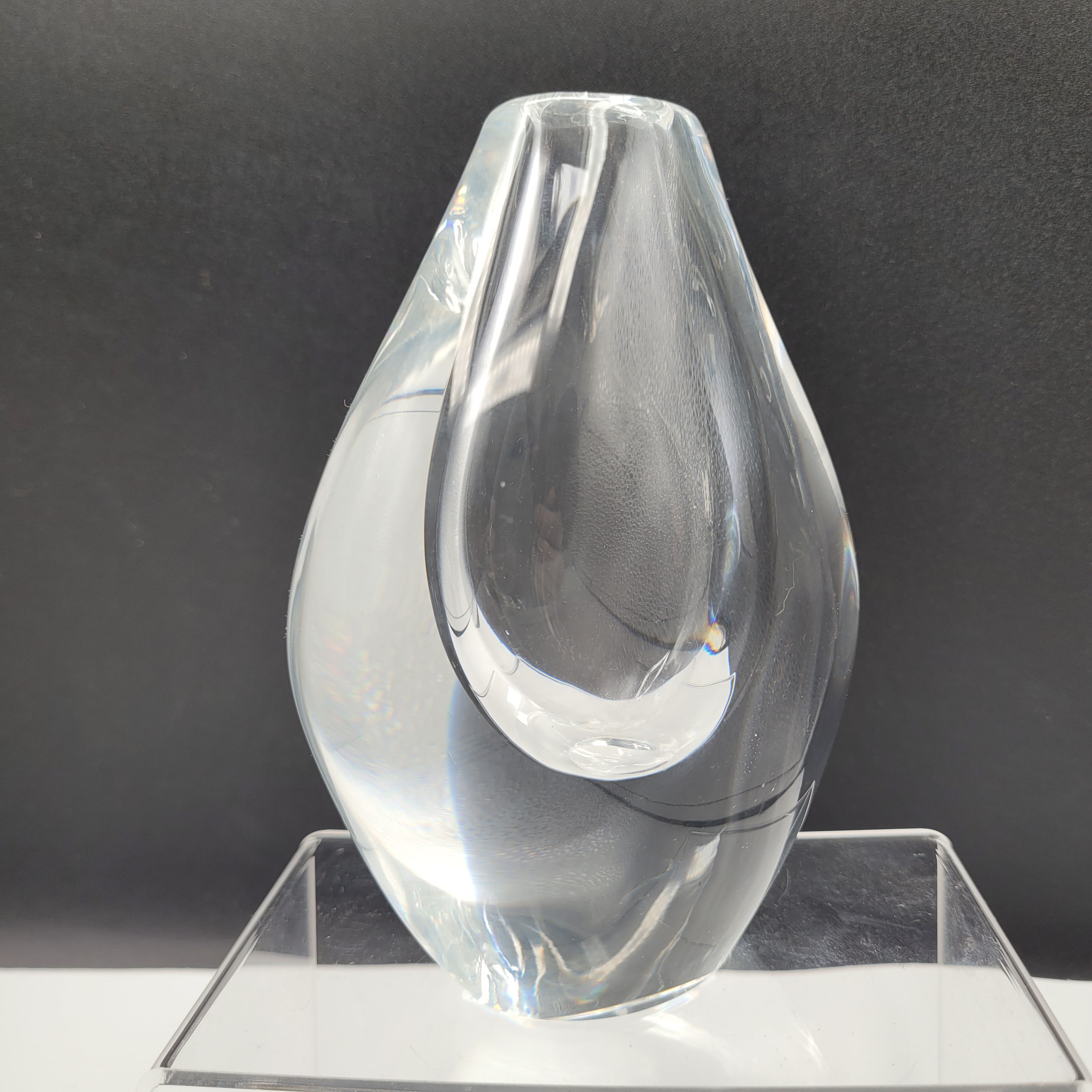 Orrefors Signed Sculptural Crystal — Sven Palmqvist (c.1955–1970)