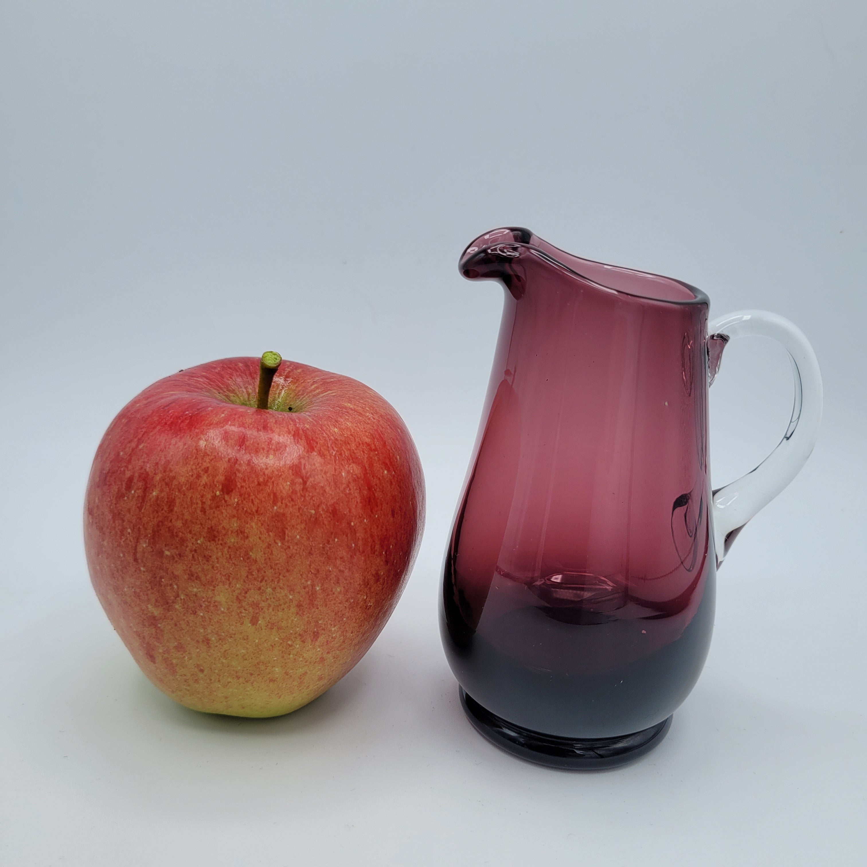 Glorious little hand-blown amethyst jug. MCM 1960s