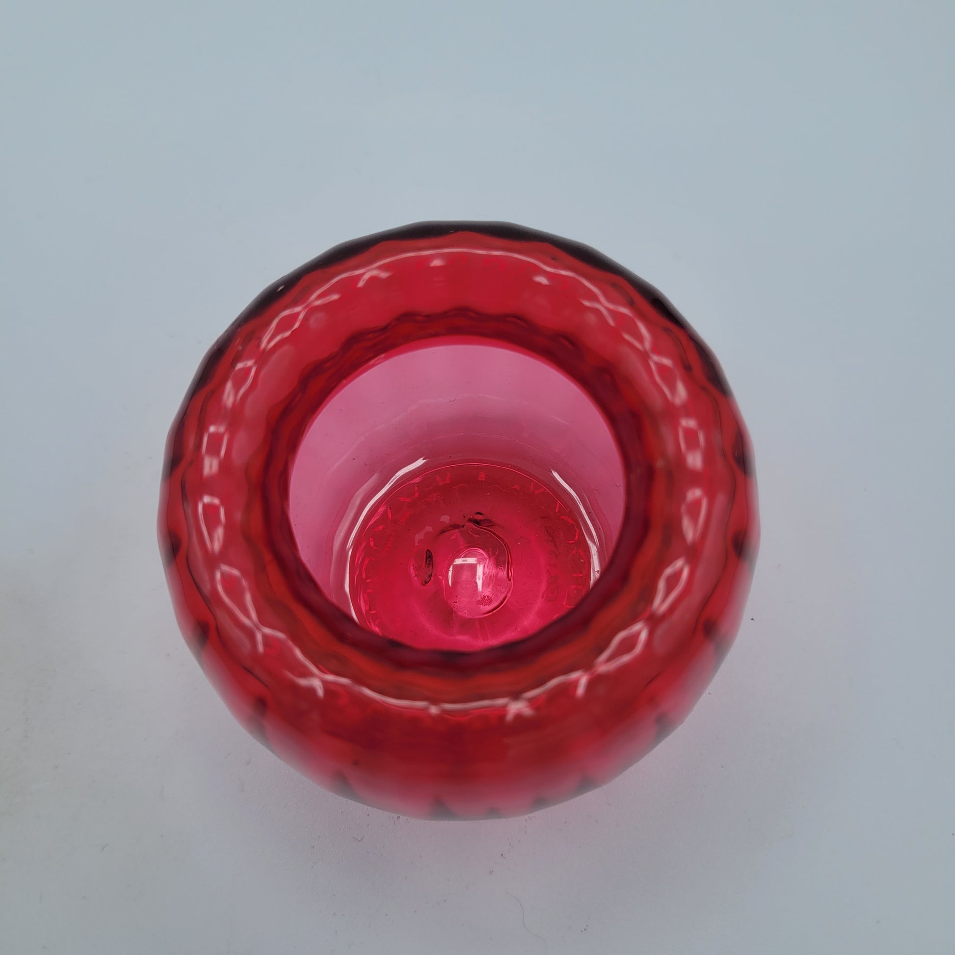 Bristol Ruby glass tealight holder ... from the Bristol blue company
