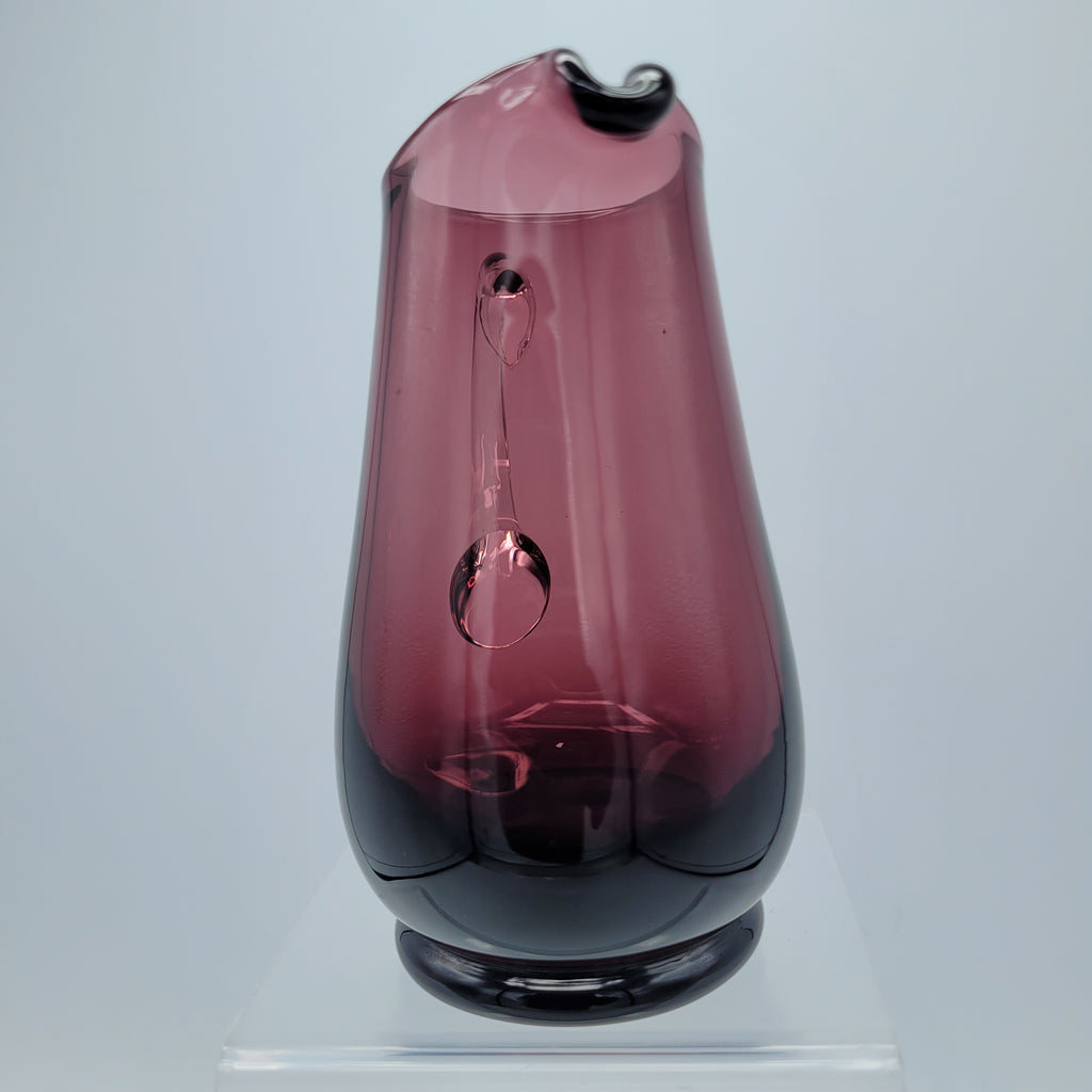 Glorious little hand-blown amethyst jug. MCM 1960s