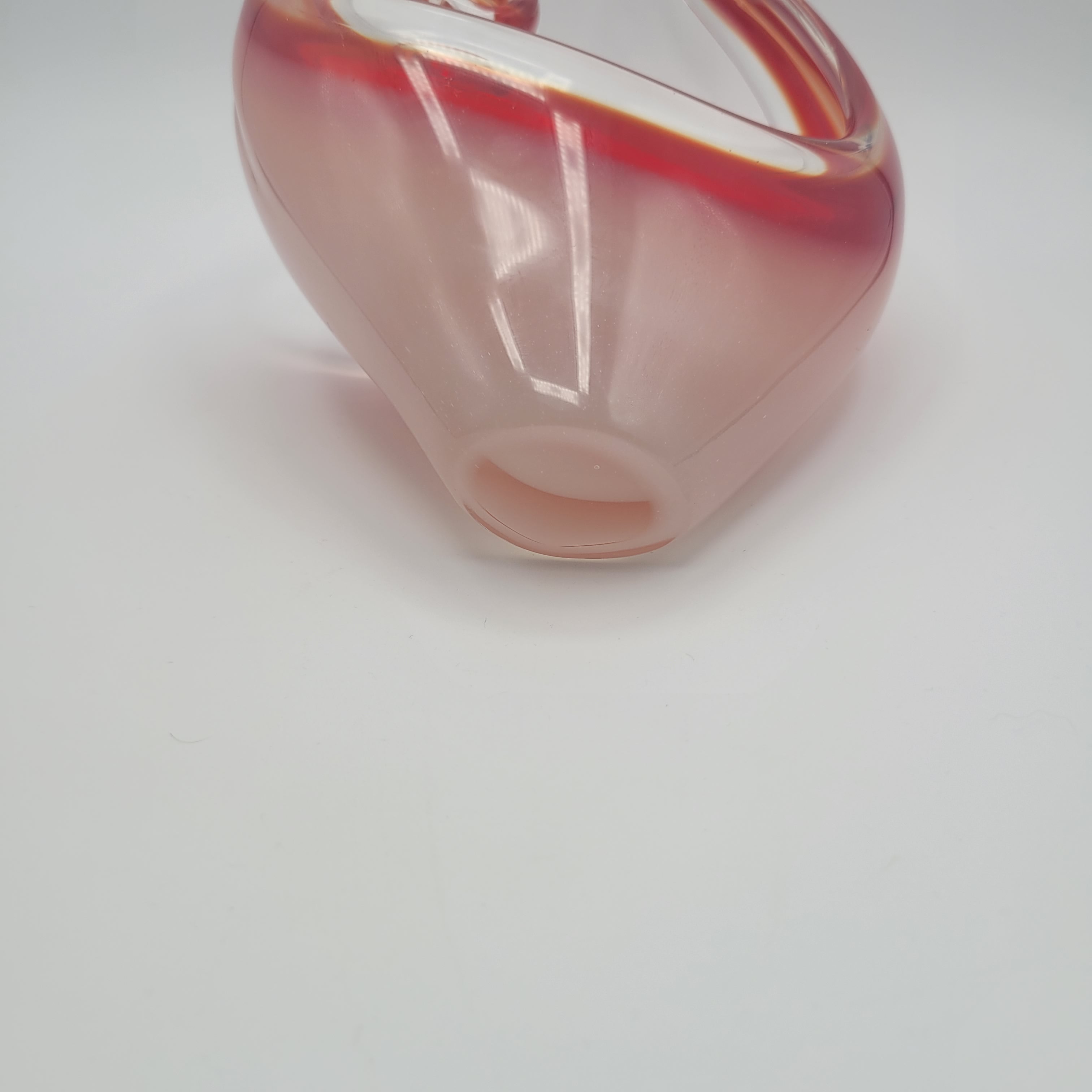 MCM Viartec THF Spanish art glass free form sculpture. Hand-blown. Hot Pink 🔥1960s Glows in UV light