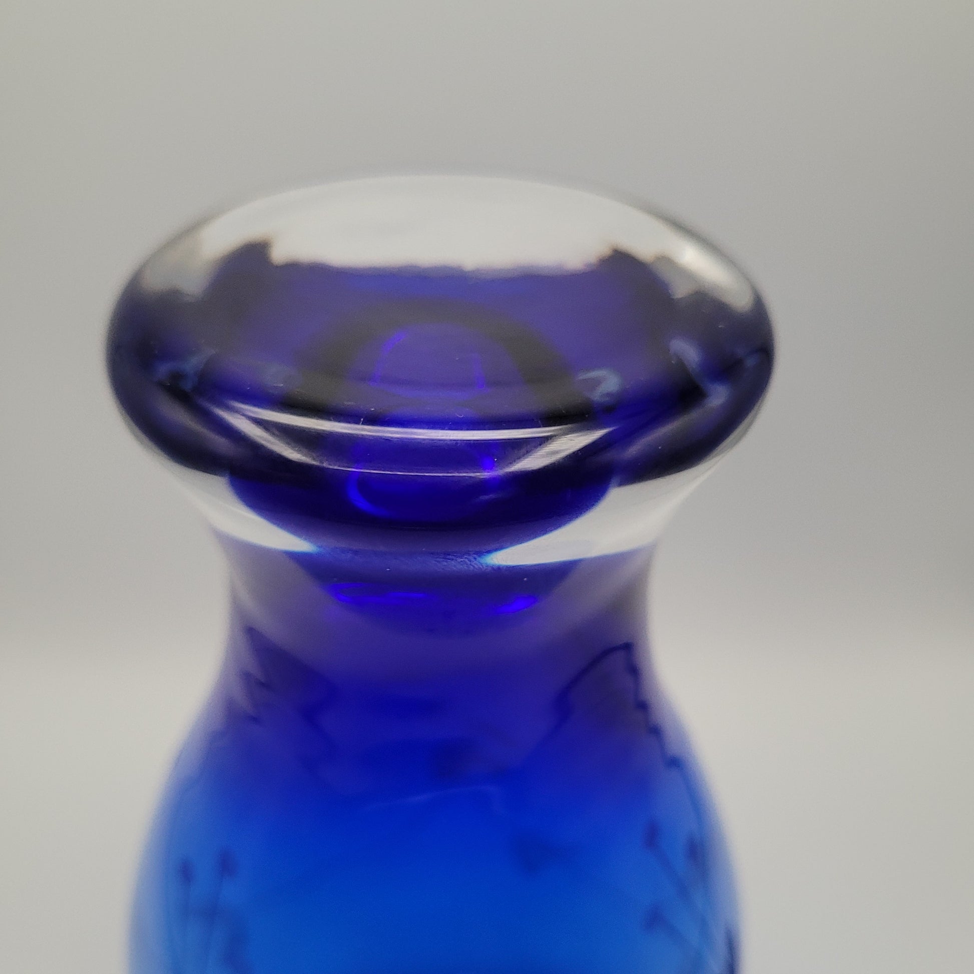 Duiske hand-blown baluster vase. Handmade Irish Studio Glass