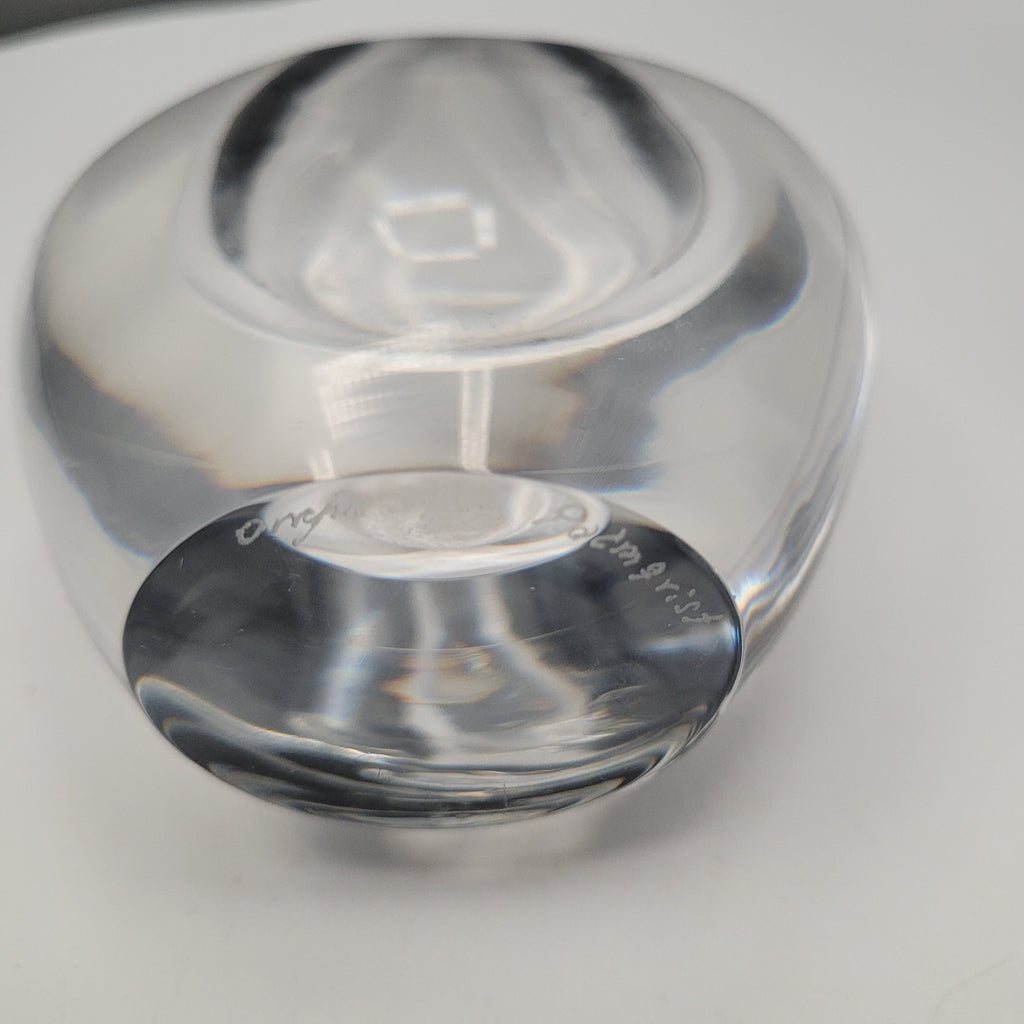 Orrefors Signed Sculptural Crystal — Sven Palmqvist (c.1955–1970)