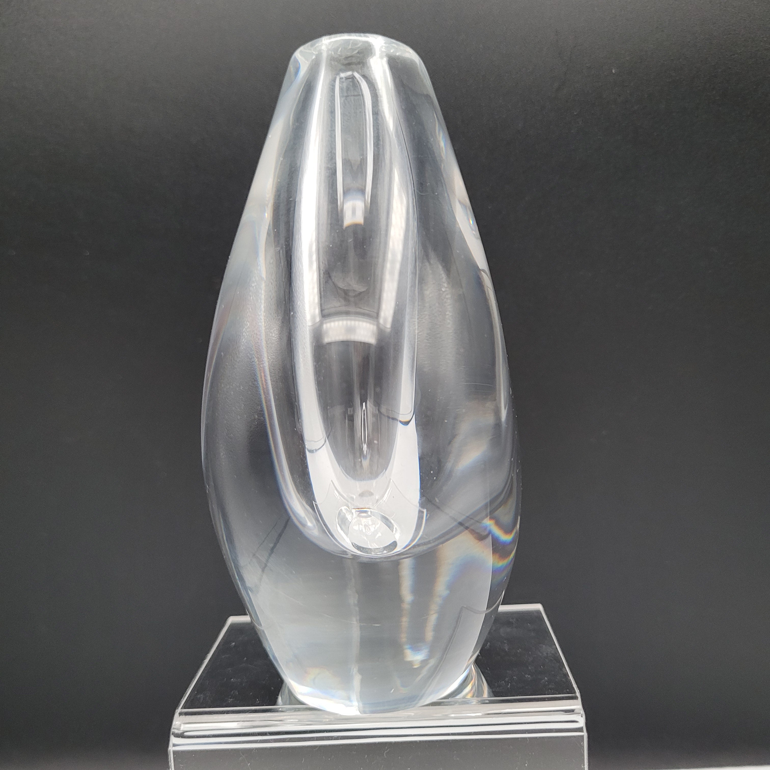 Orrefors Signed Sculptural Crystal — Sven Palmqvist (c.1955–1970)