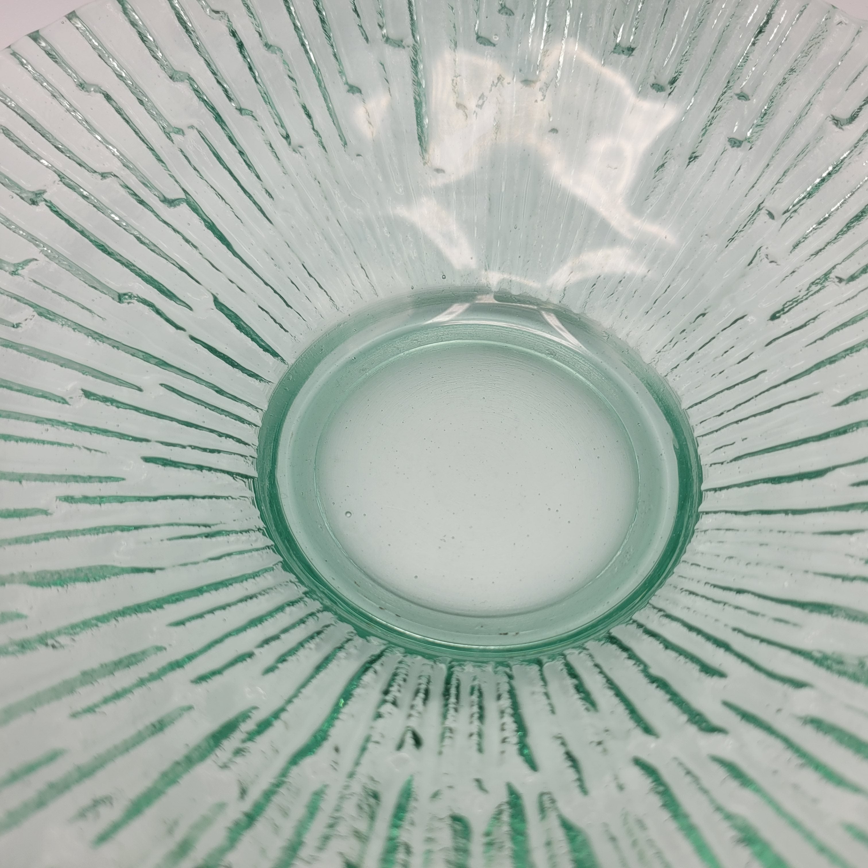 Ice crystal bowl By Paval Pànek, Czechoslovakian Art Glass late 70s early 80s