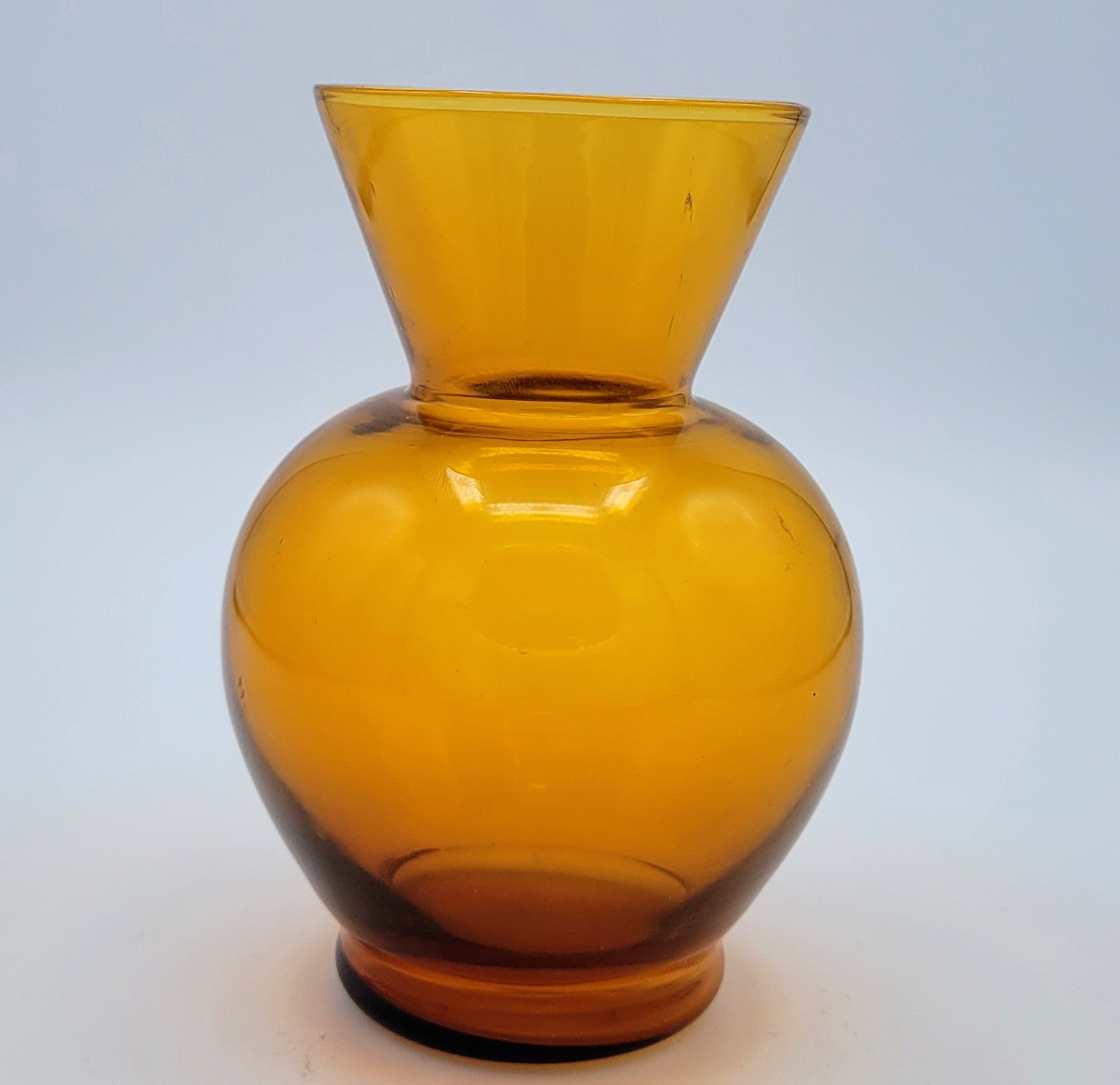 Hand-blown posy vase circa 1950s.