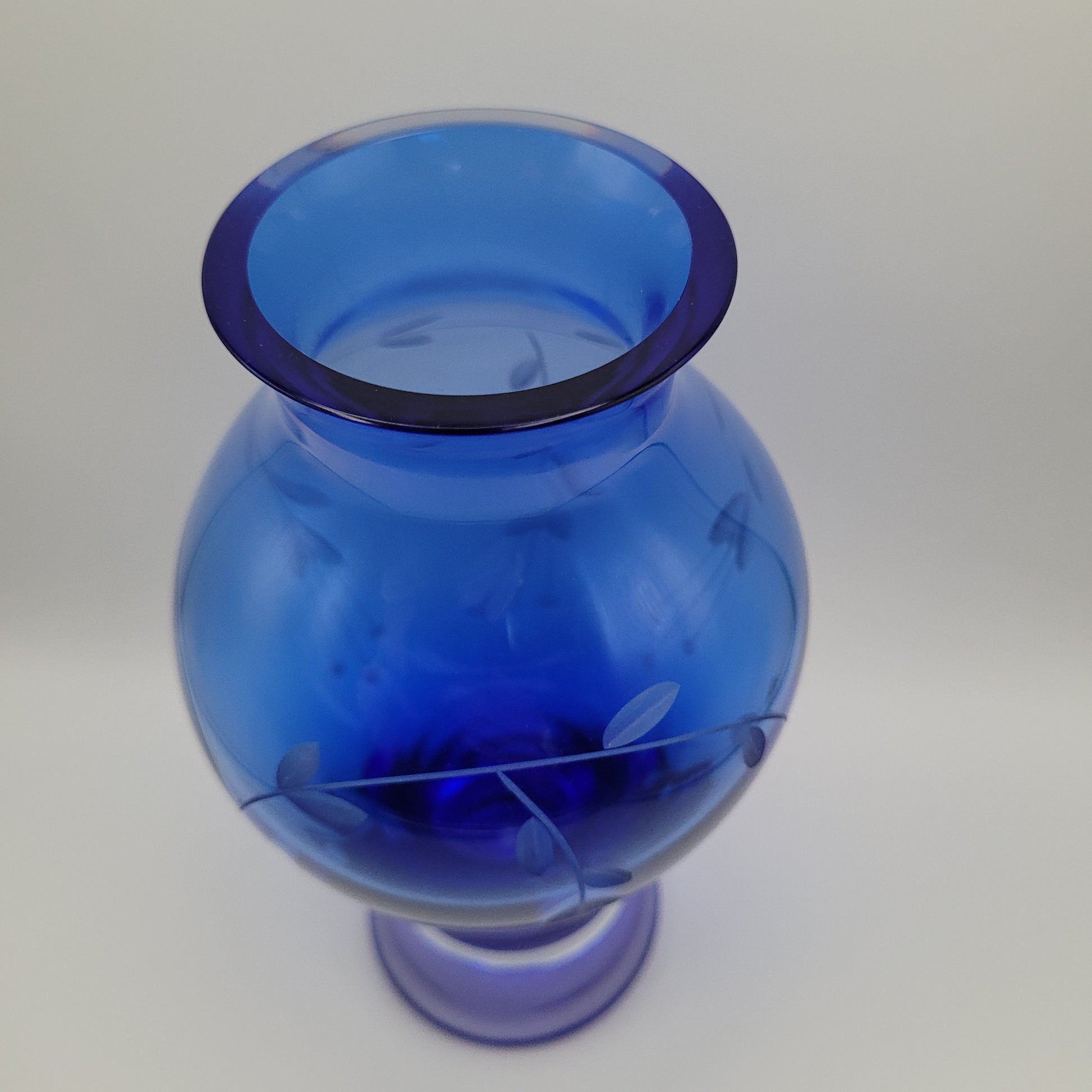 Duiske hand-blown baluster vase. Handmade Irish Studio Glass
