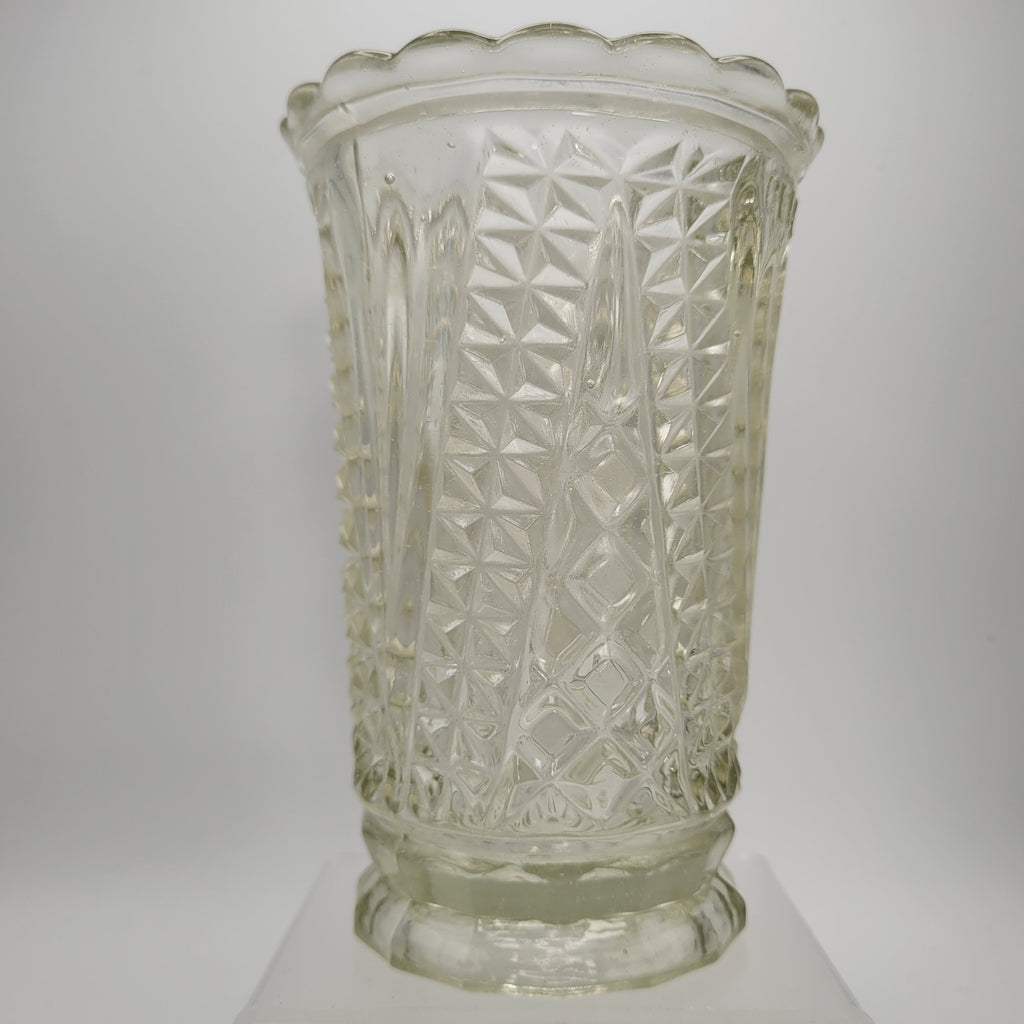 Victorian Pressed Glass “CELERY” Vase — Sowerby, England c. 1885–1895