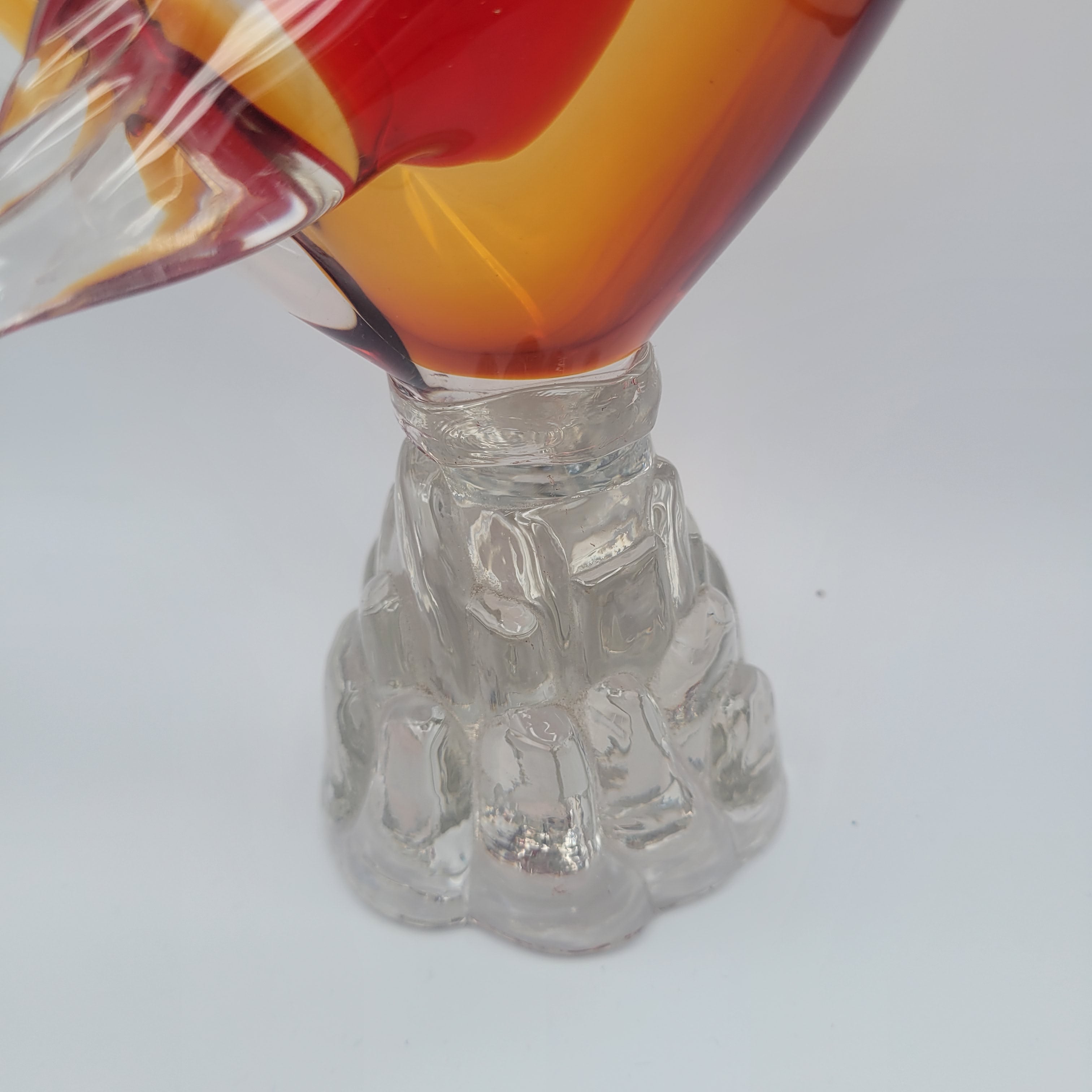 Murano attributed art glass Rooster... Superb & Pristine... 32cms tall