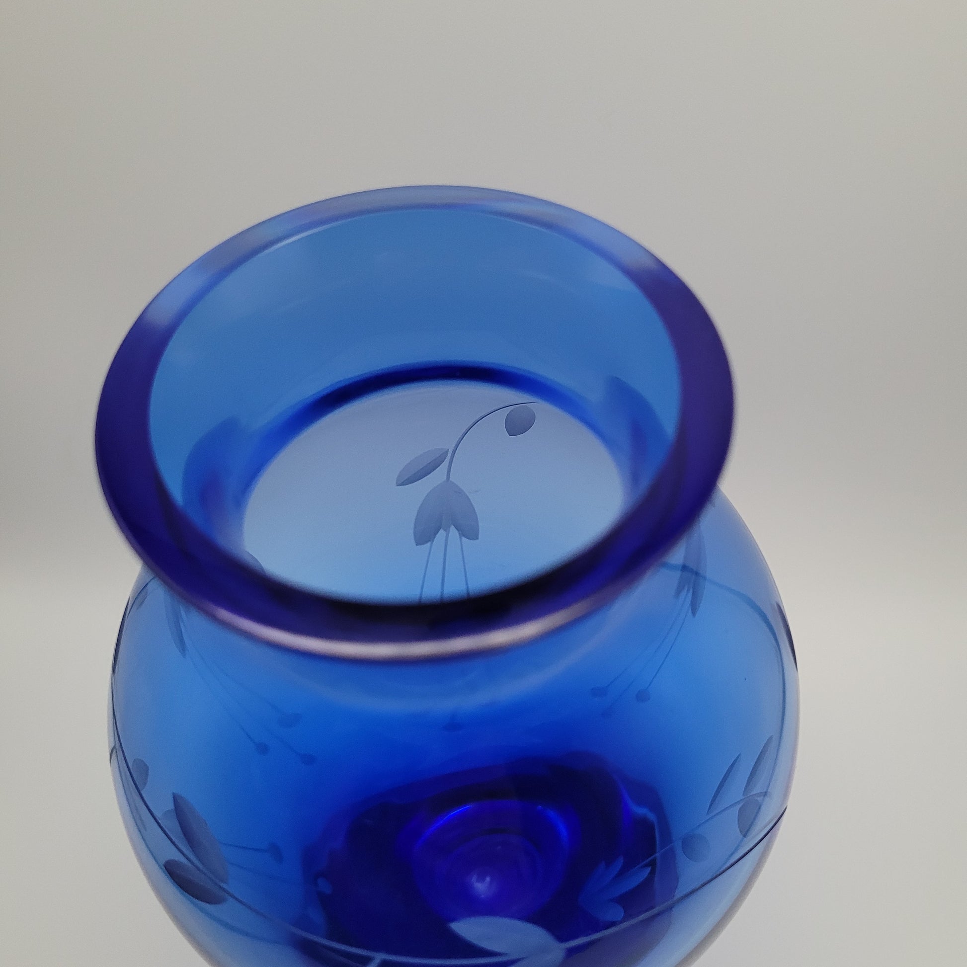 Duiske hand-blown baluster vase. Handmade Irish Studio Glass