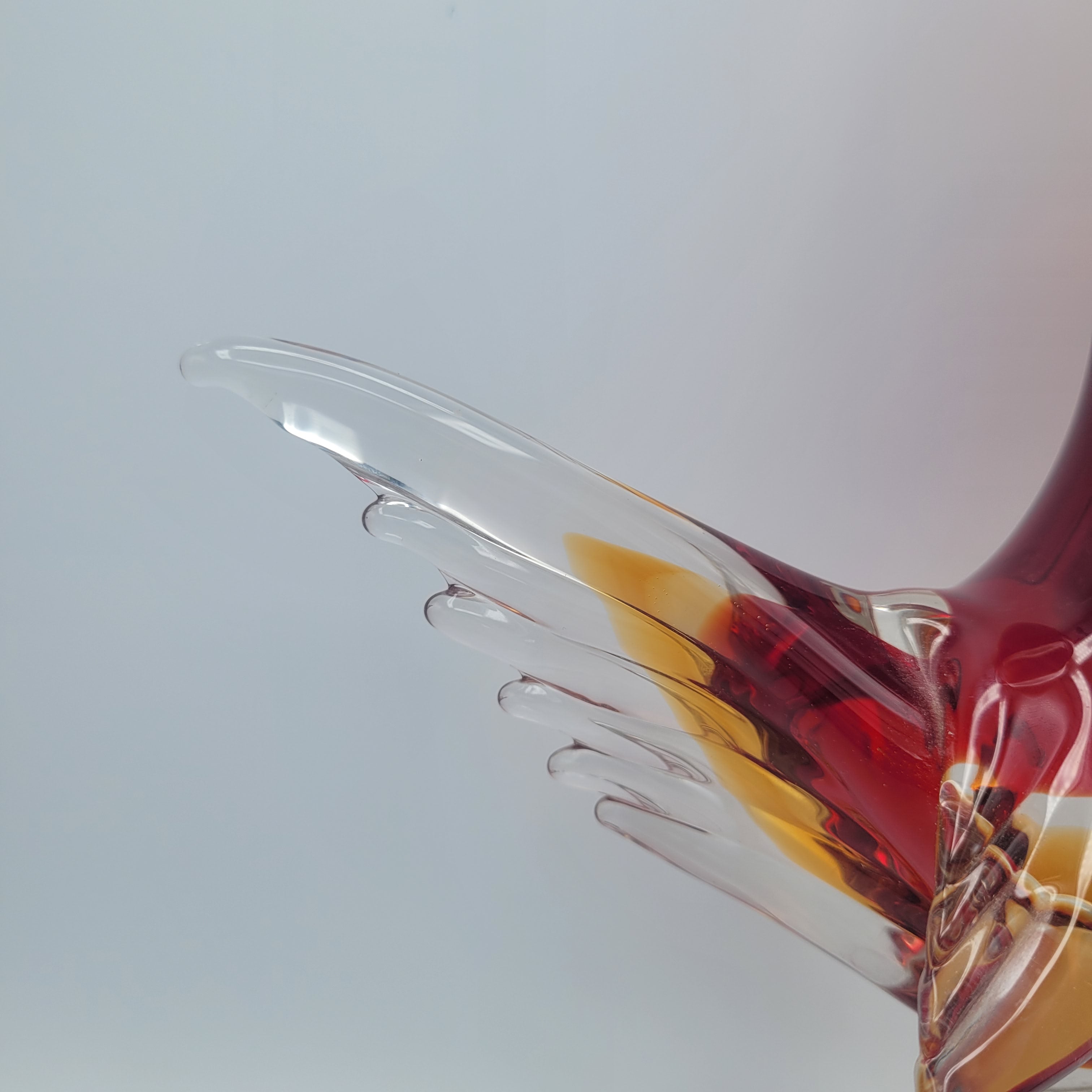 Murano attributed art glass Rooster... Superb & Pristine... 32cms tall