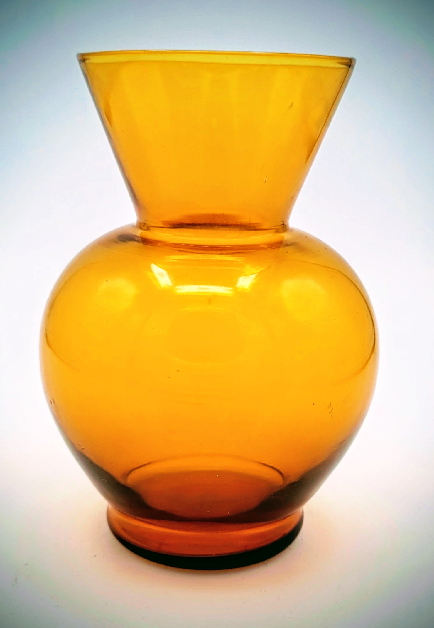 Hand-blown posy vase circa 1950s.