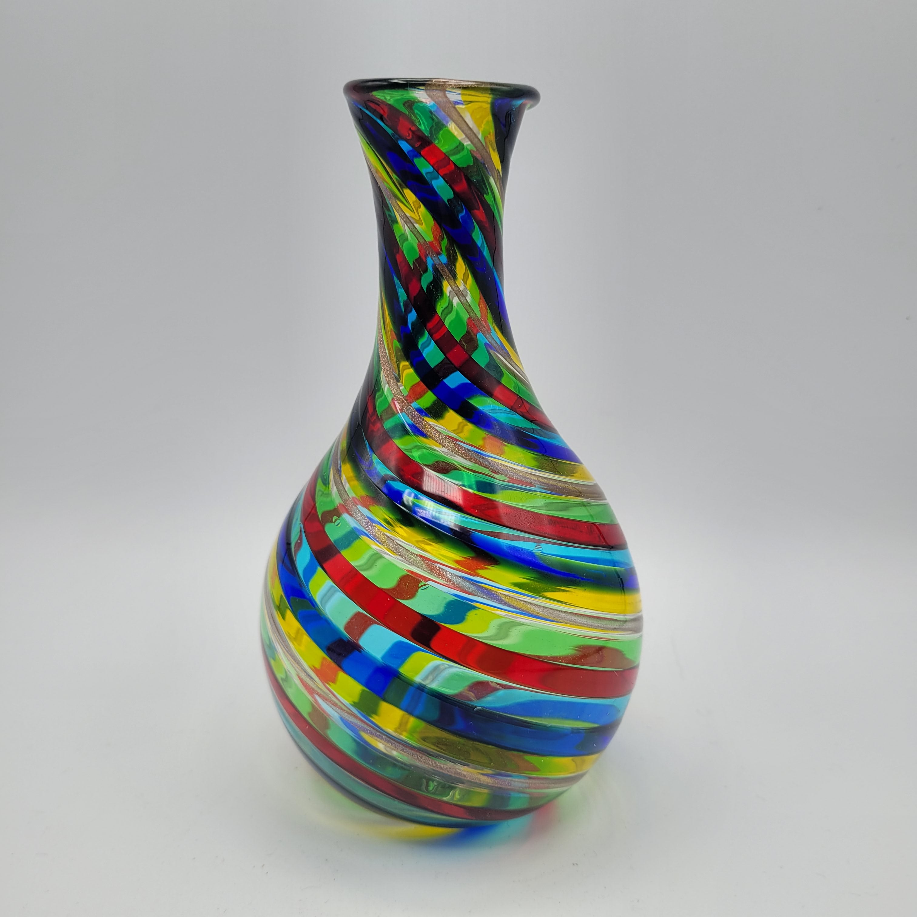 Marvellous & Pristine F&M Ballarin Murano Filigrana Spirale Vase😊 Signed w/COA & Label