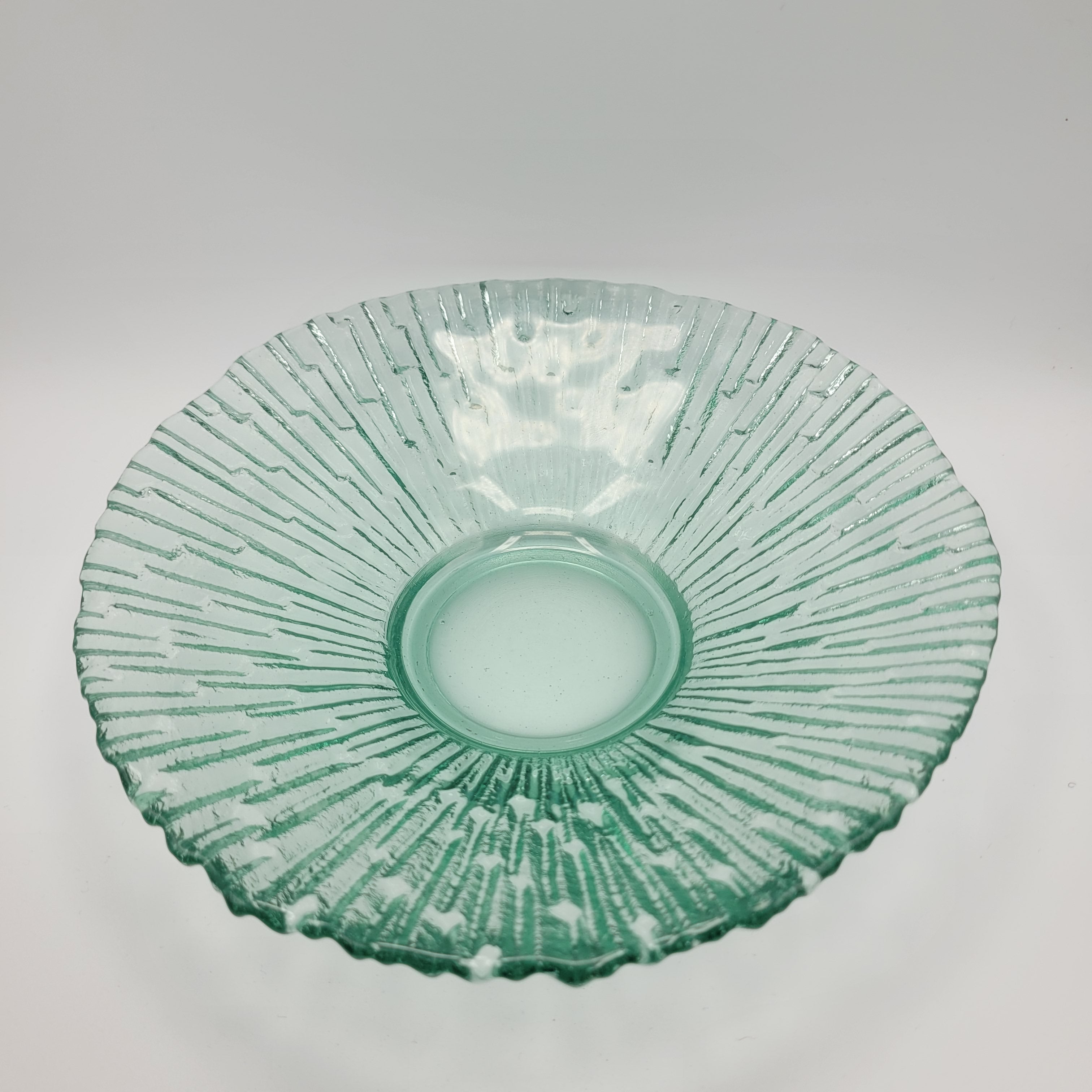 Ice crystal bowl By Paval Pànek, Czechoslovakian Art Glass late 70s early 80s