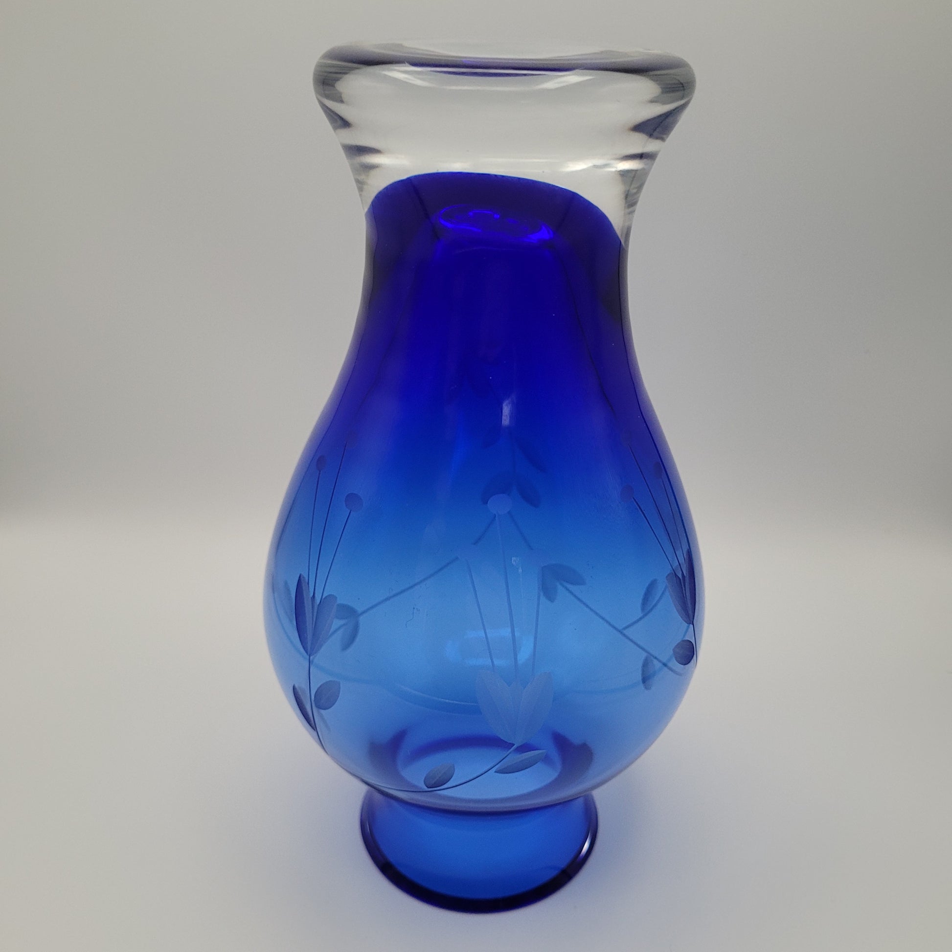 Duiske hand-blown baluster vase. Handmade Irish Studio Glass