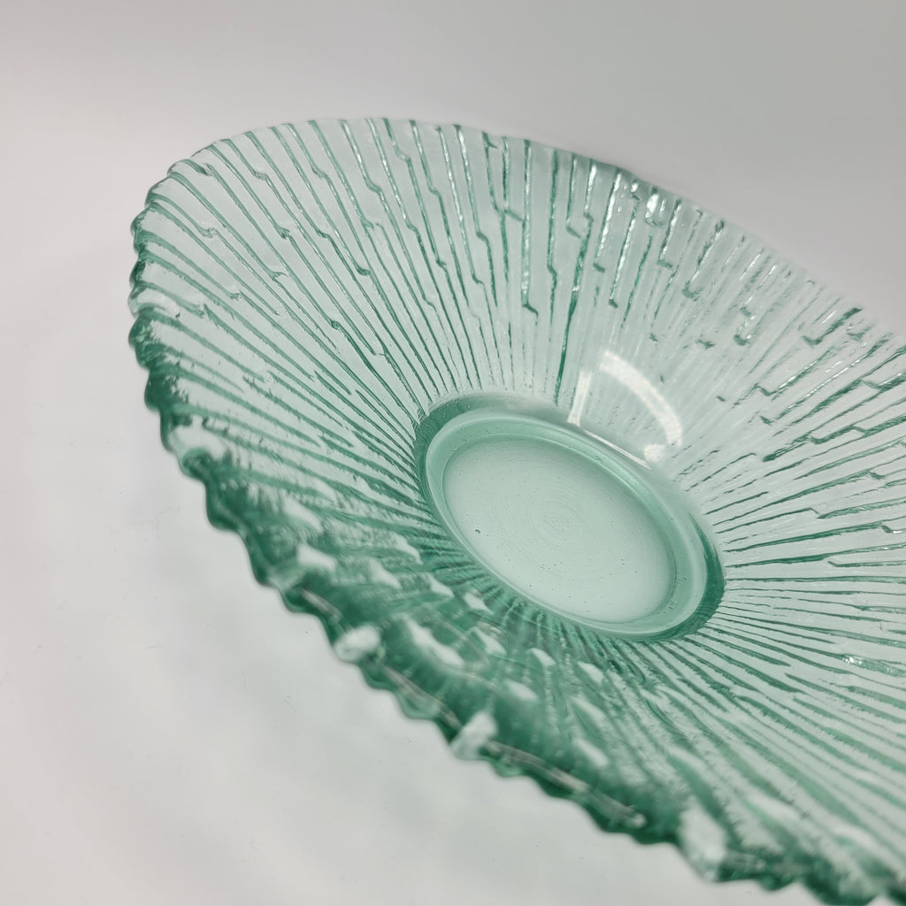 Ice crystal bowl By Paval Pànek, Czechoslovakian Art Glass late 70s early 80s